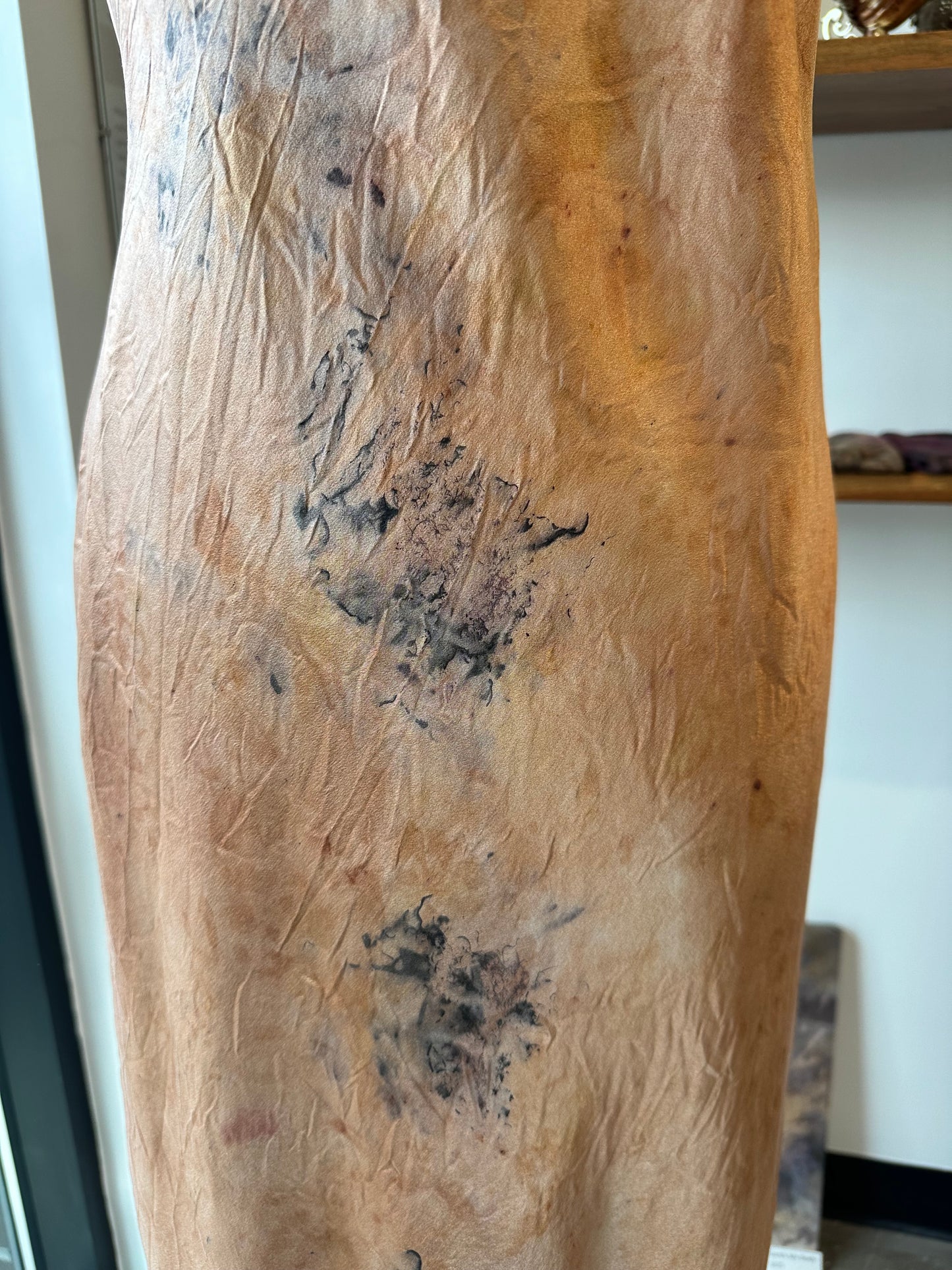 Silk slip dress - moonstone