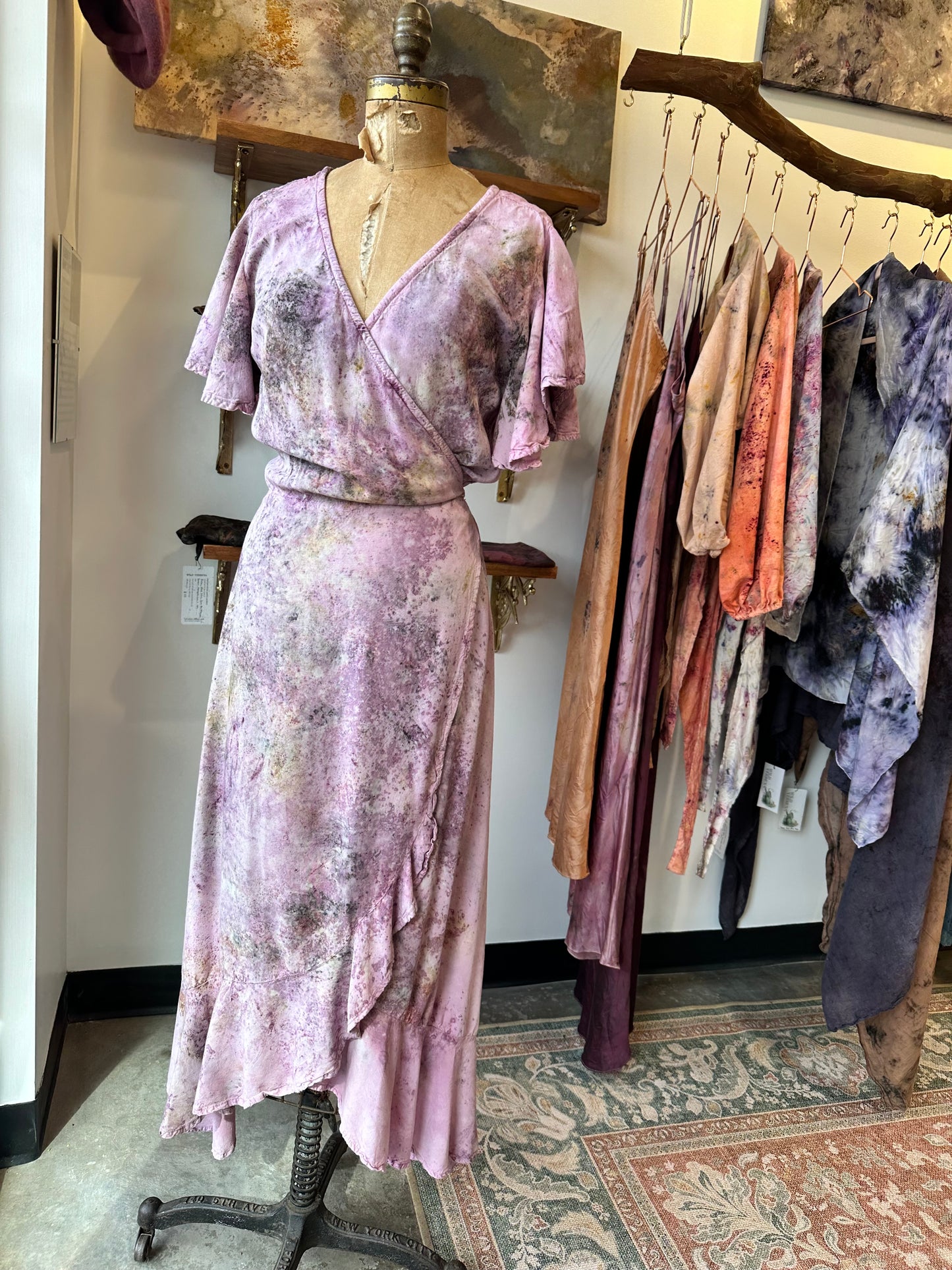 Wrap dress - soft heart space