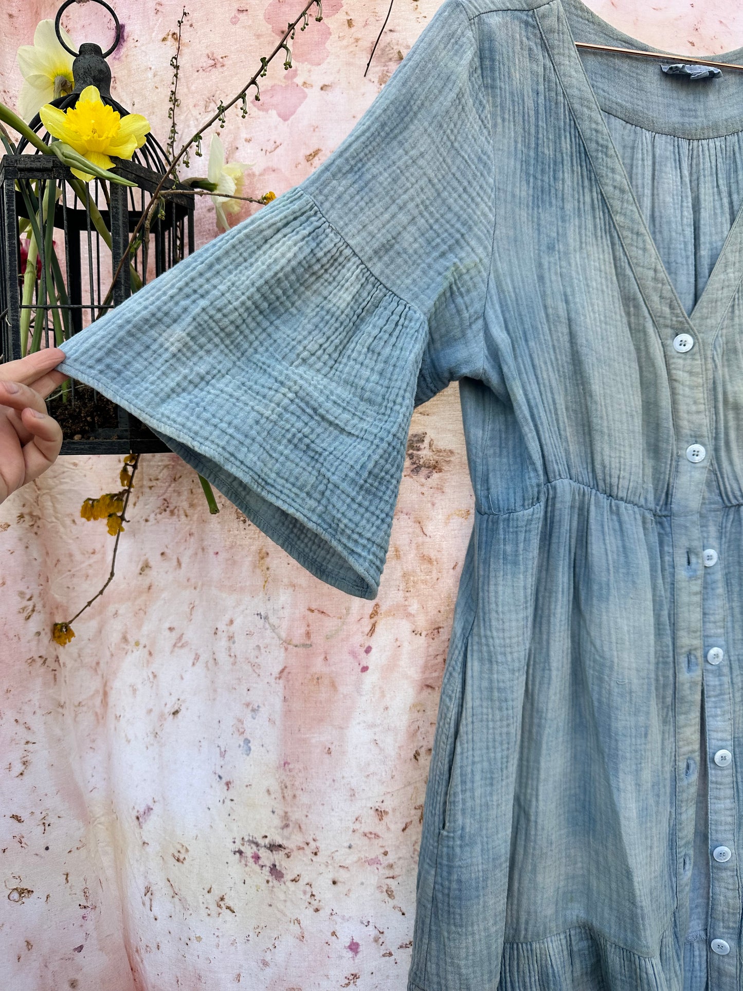 Cotton button up dress