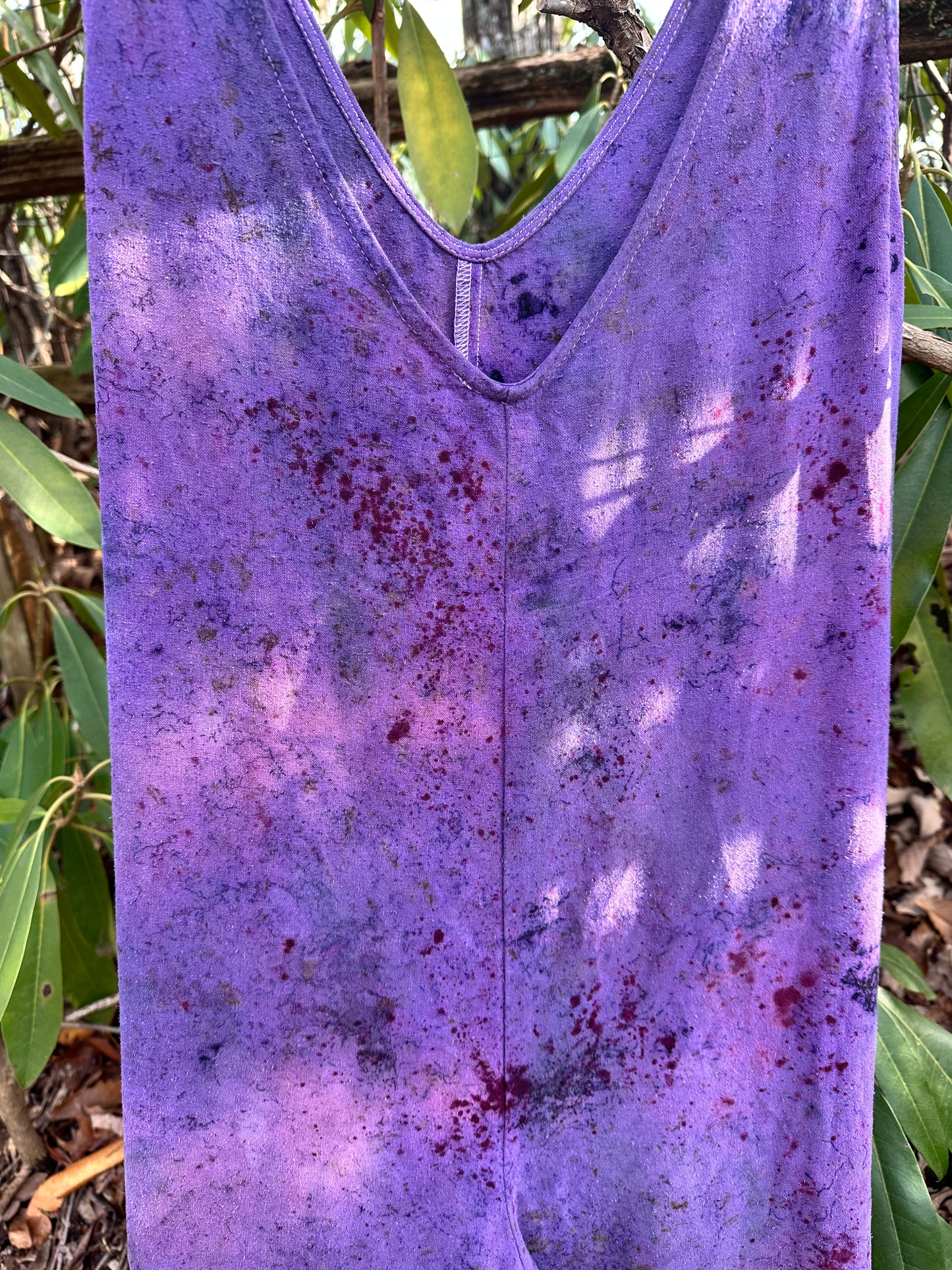 Raw silk Jumpsuit - blue lotus