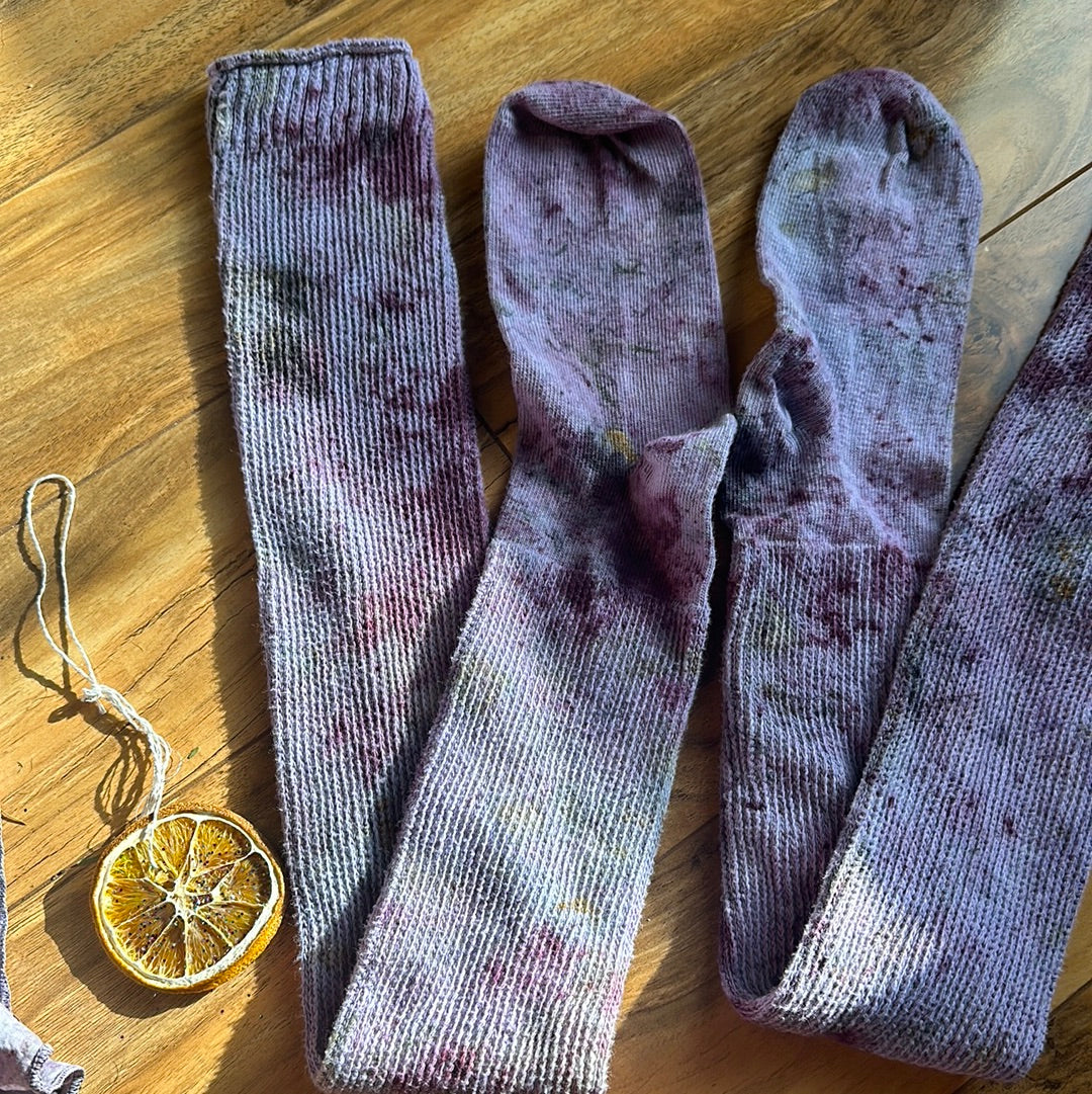 Cotton thigh high socks