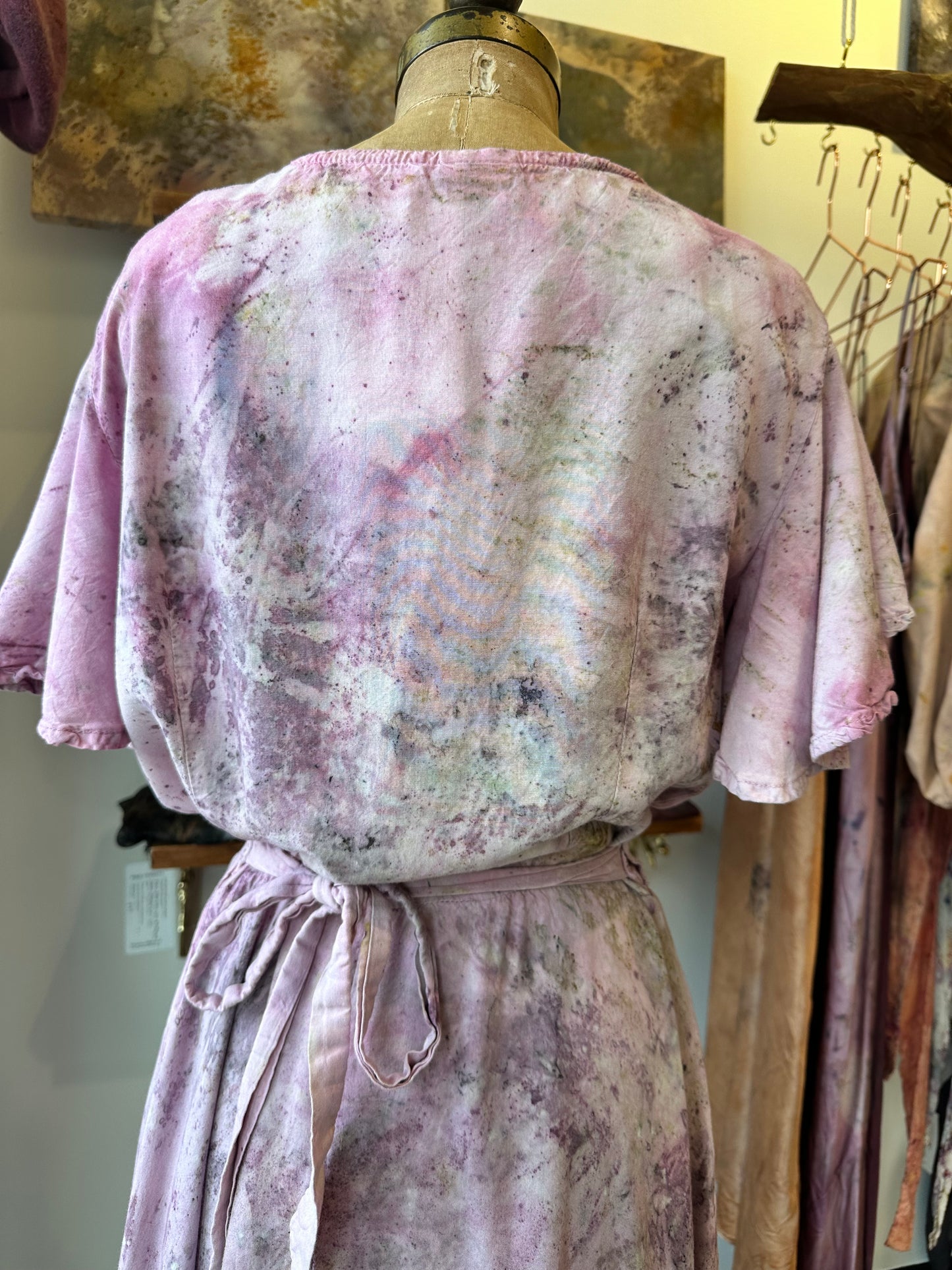 Wrap dress - soft heart space