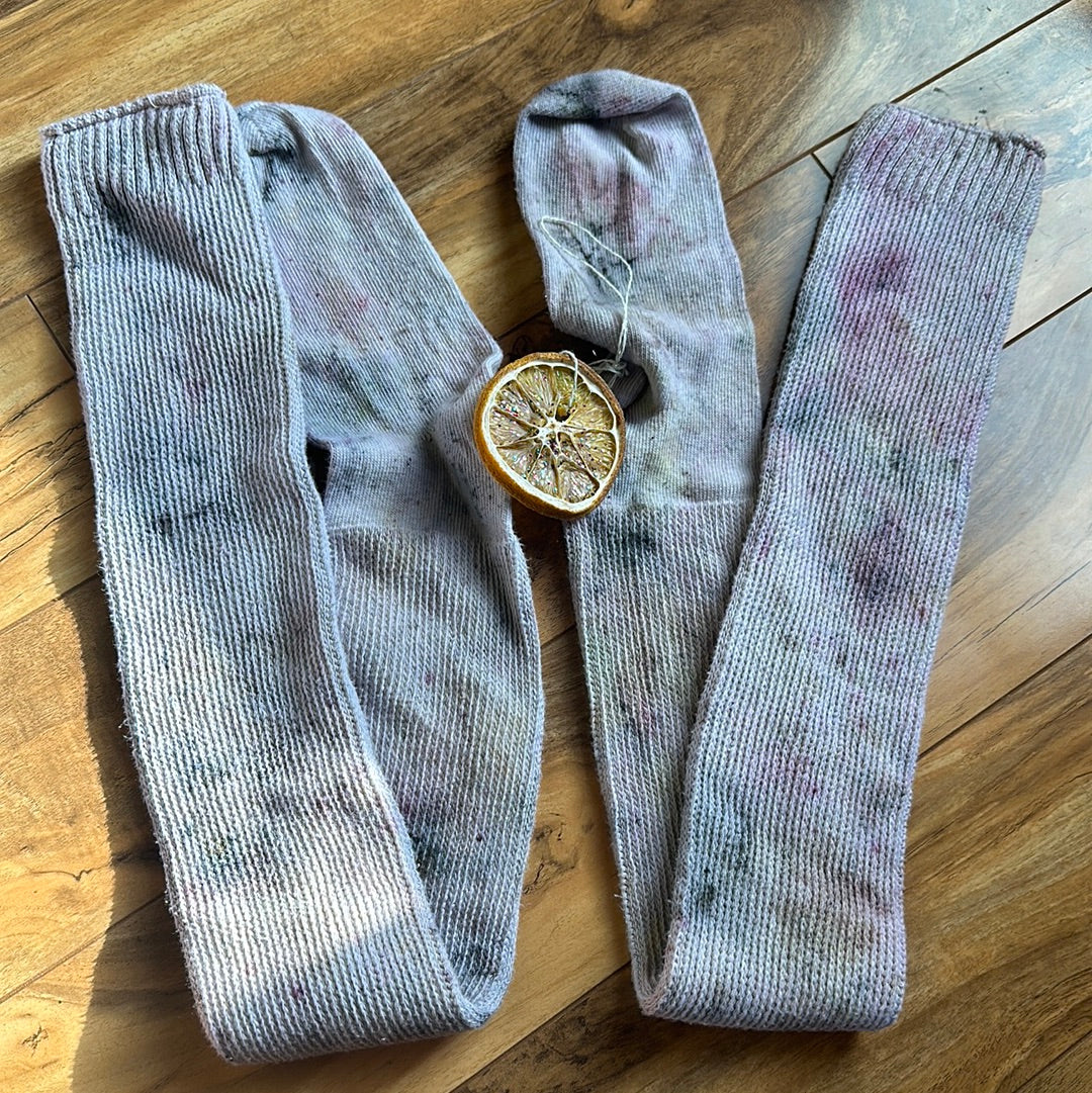 Cotton thigh, high socks