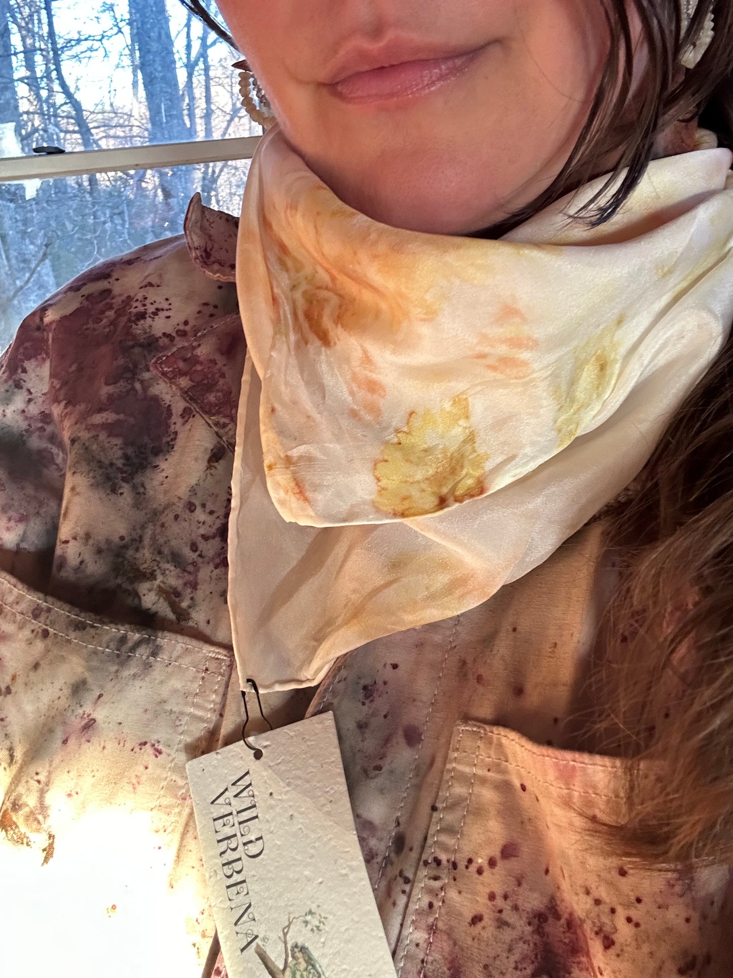 Silk plant magic bandana/altar cloth - flower expression