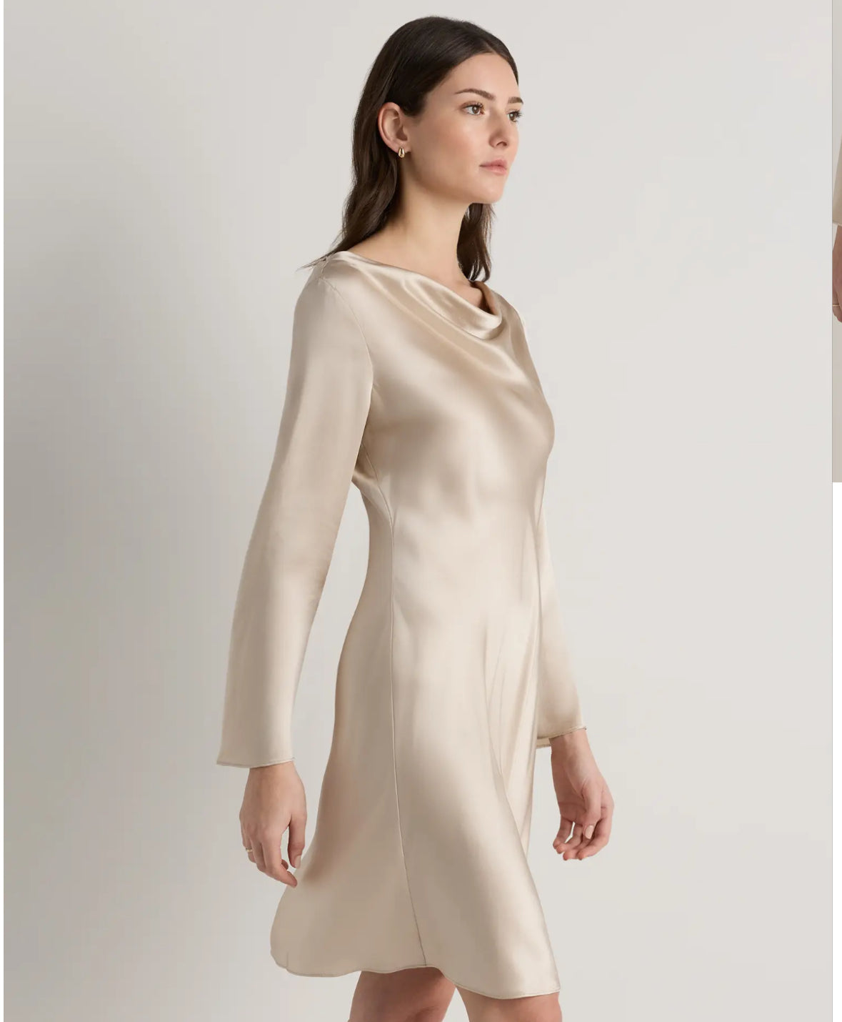 Long sleeve silk mini - cosmic Flora