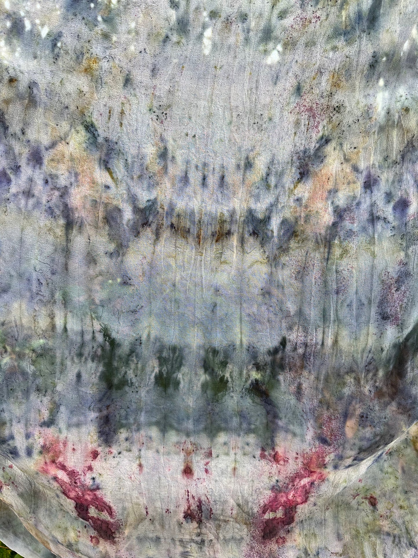 Silk chiffon sarong / shawl -bird song