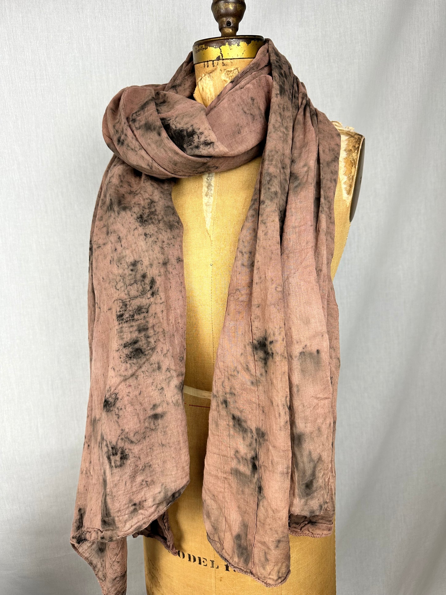 Organic cotton shawl XL- Deep root/ Rise high