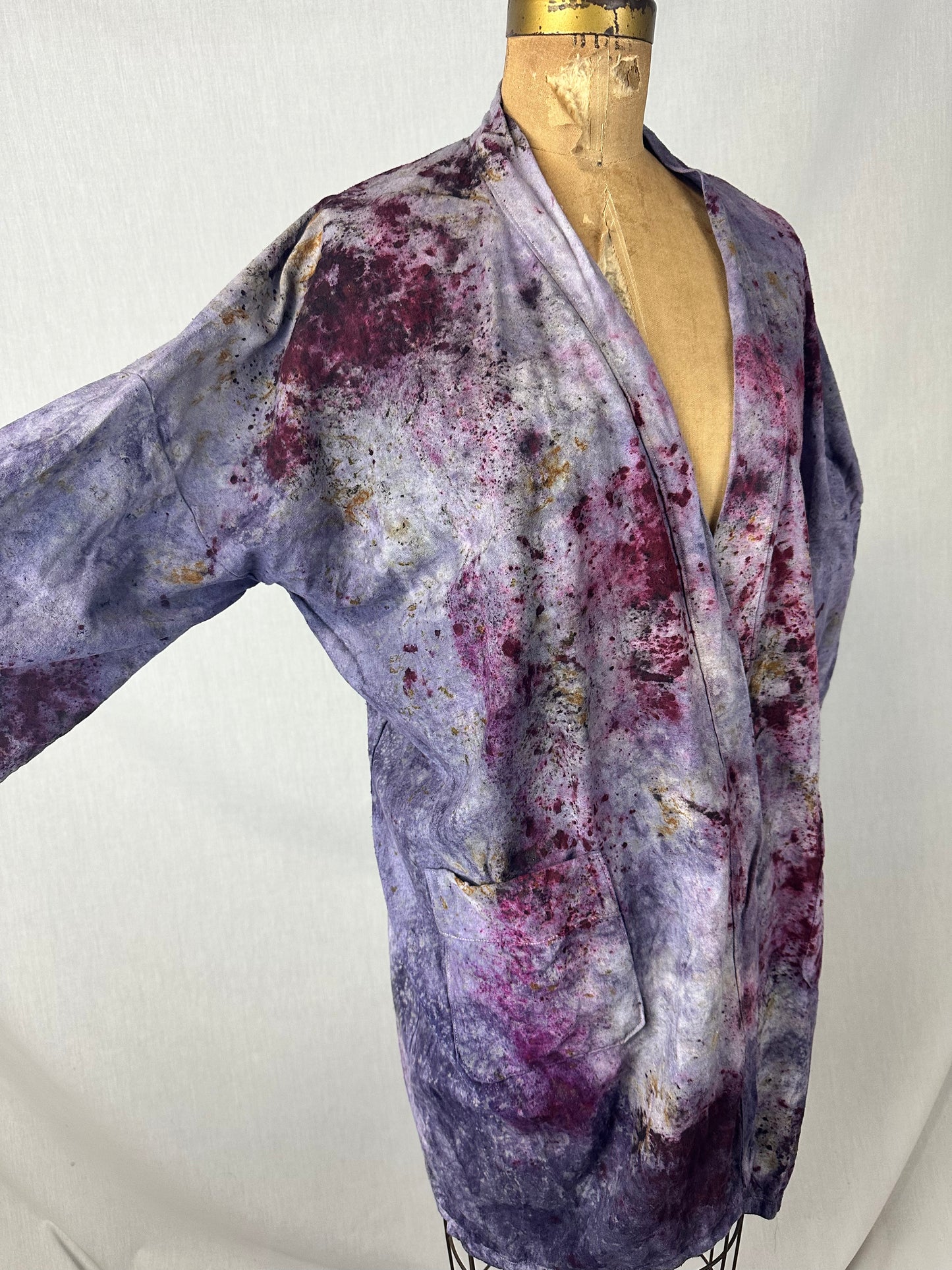 Raw silk jacket - otherworldly