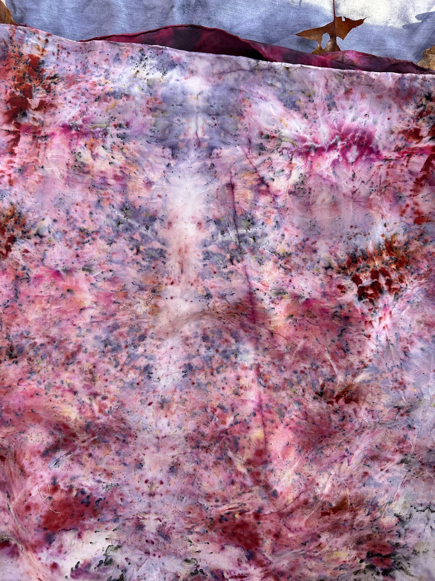 Silk bandana / altar cloth - flower vibration