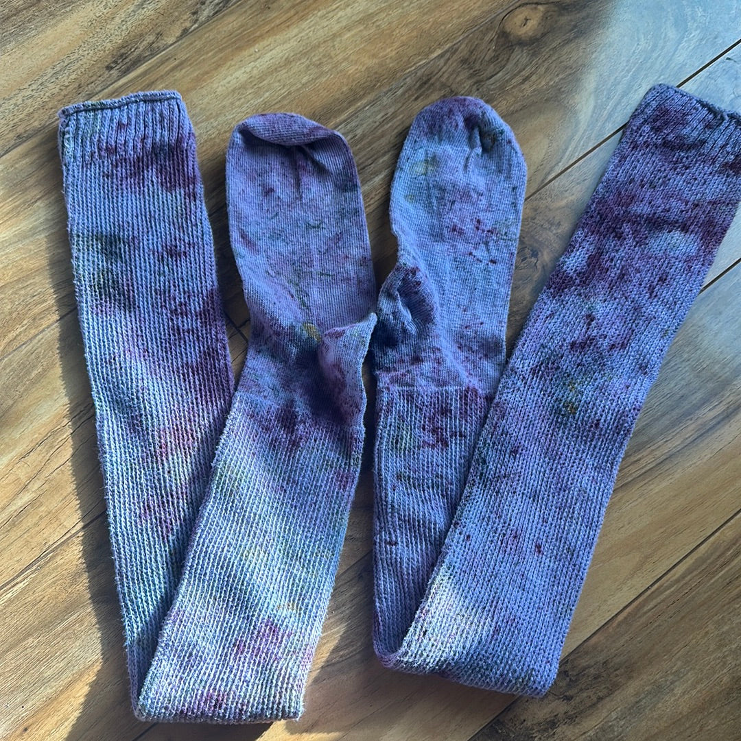 Cotton thigh high socks