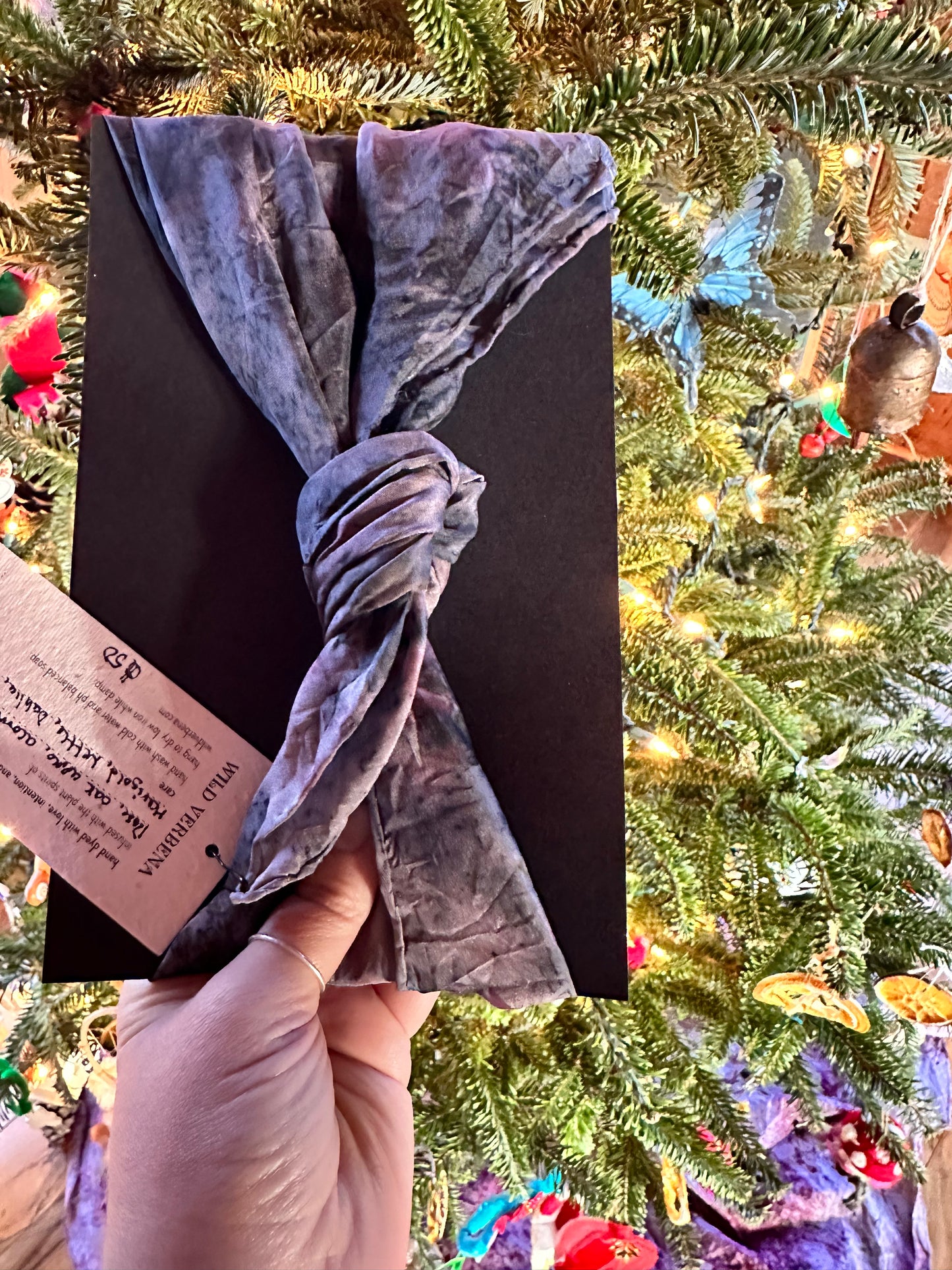 Plant magic silk  bandana / altar cloth - Inanna 