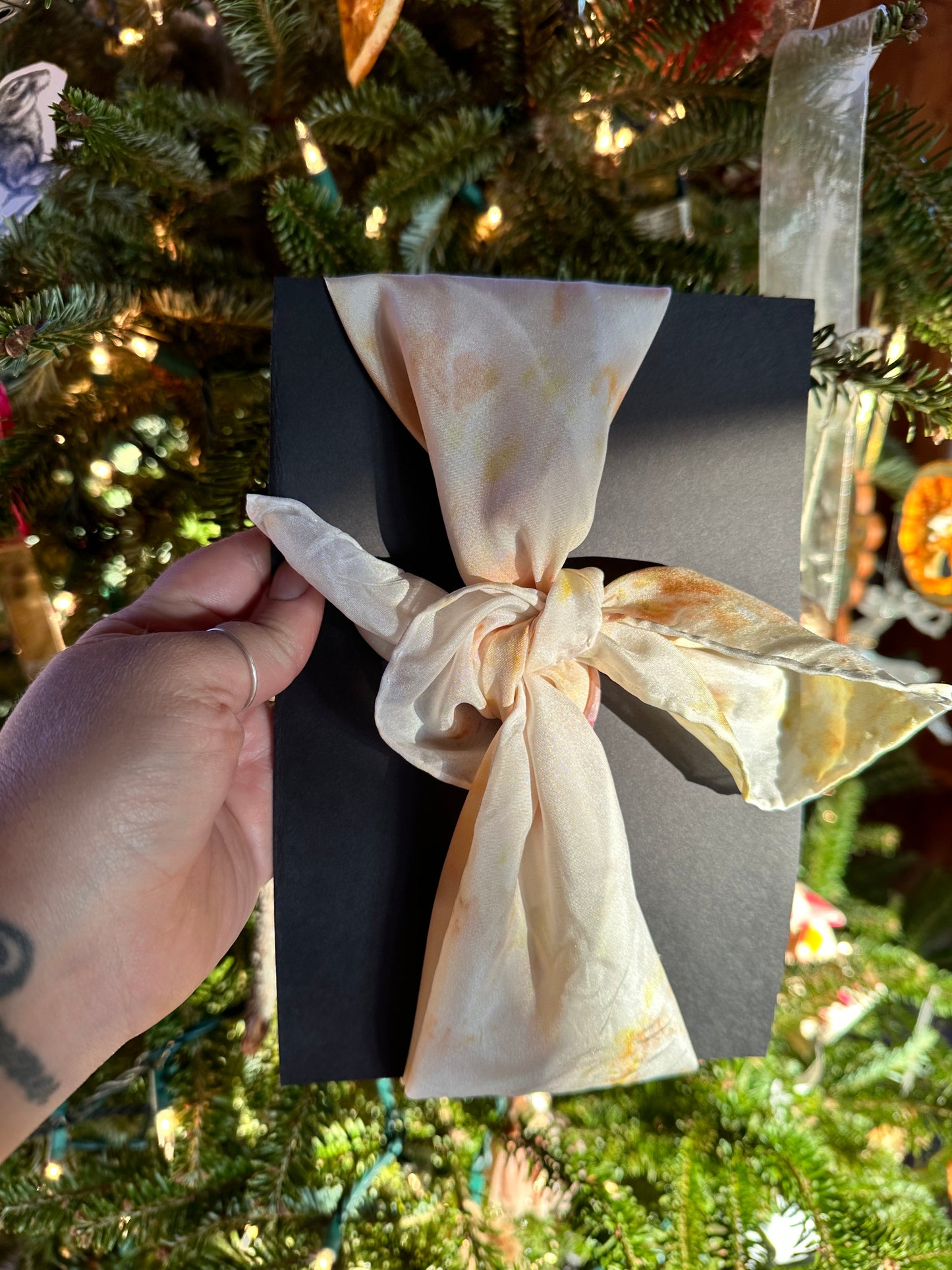 Silk plant magic bandana/altar cloth - flower expression