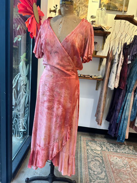 Wrap dress - rose super