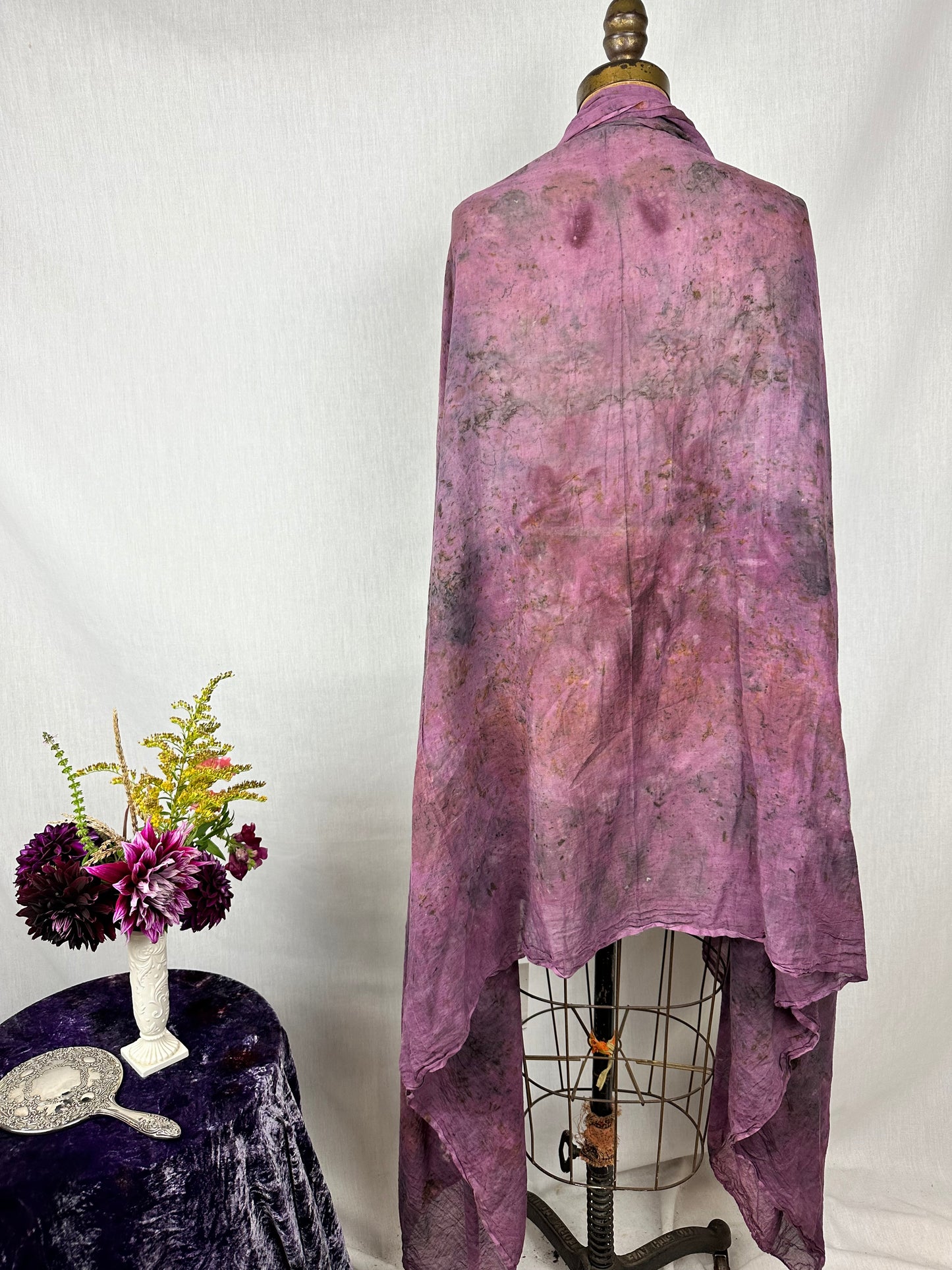 Organic cotton shawl XL - Bell through the night