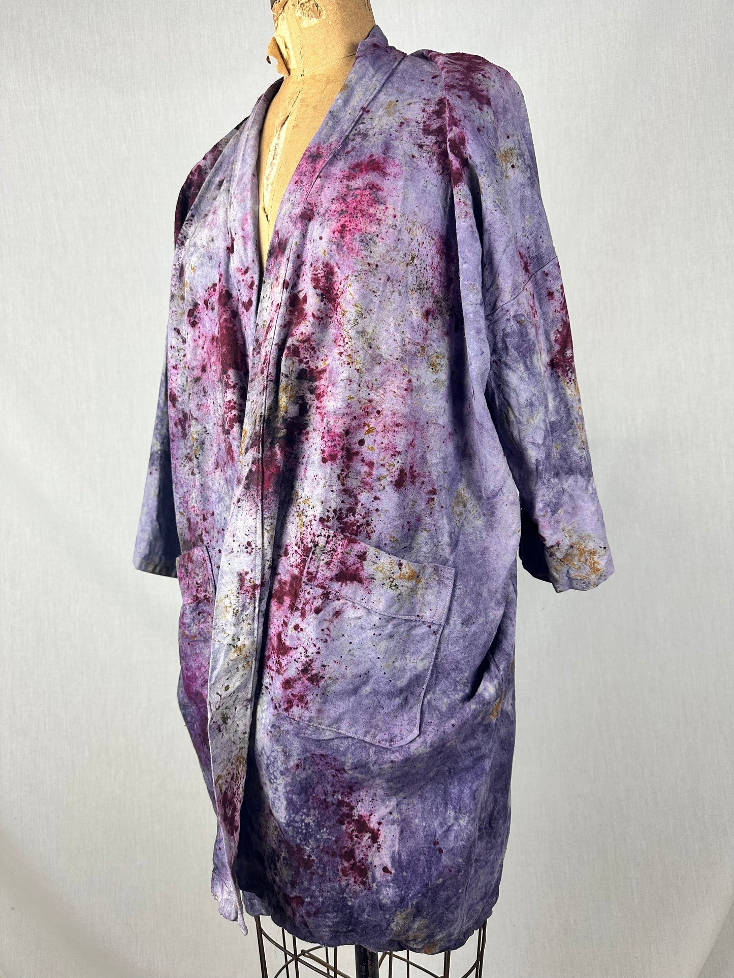 Raw silk jacket - otherworldly