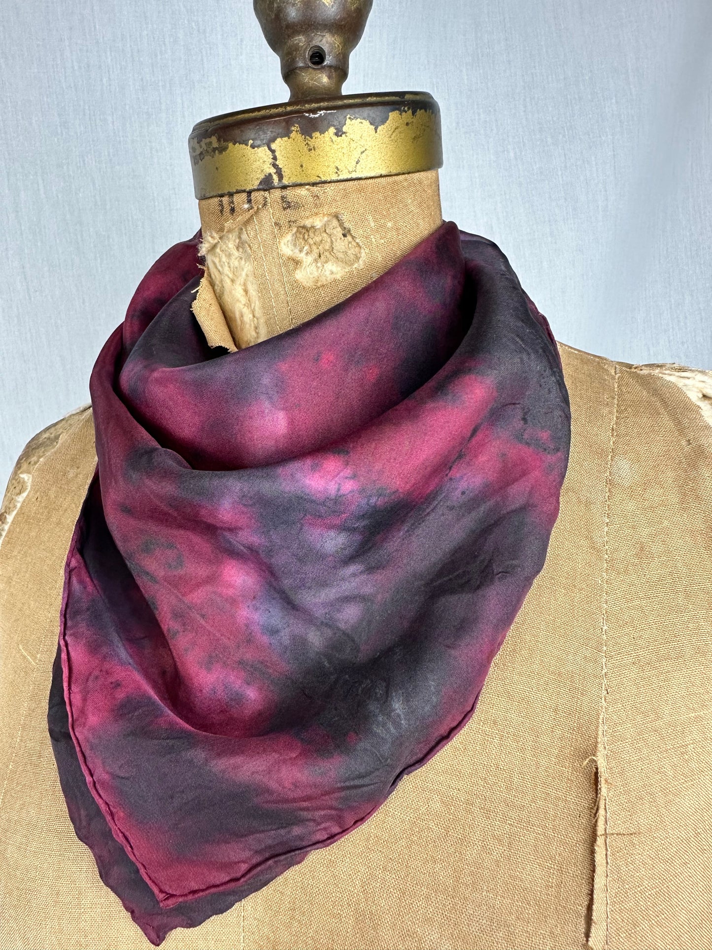 Silk bandana / altar cloth - bloodline