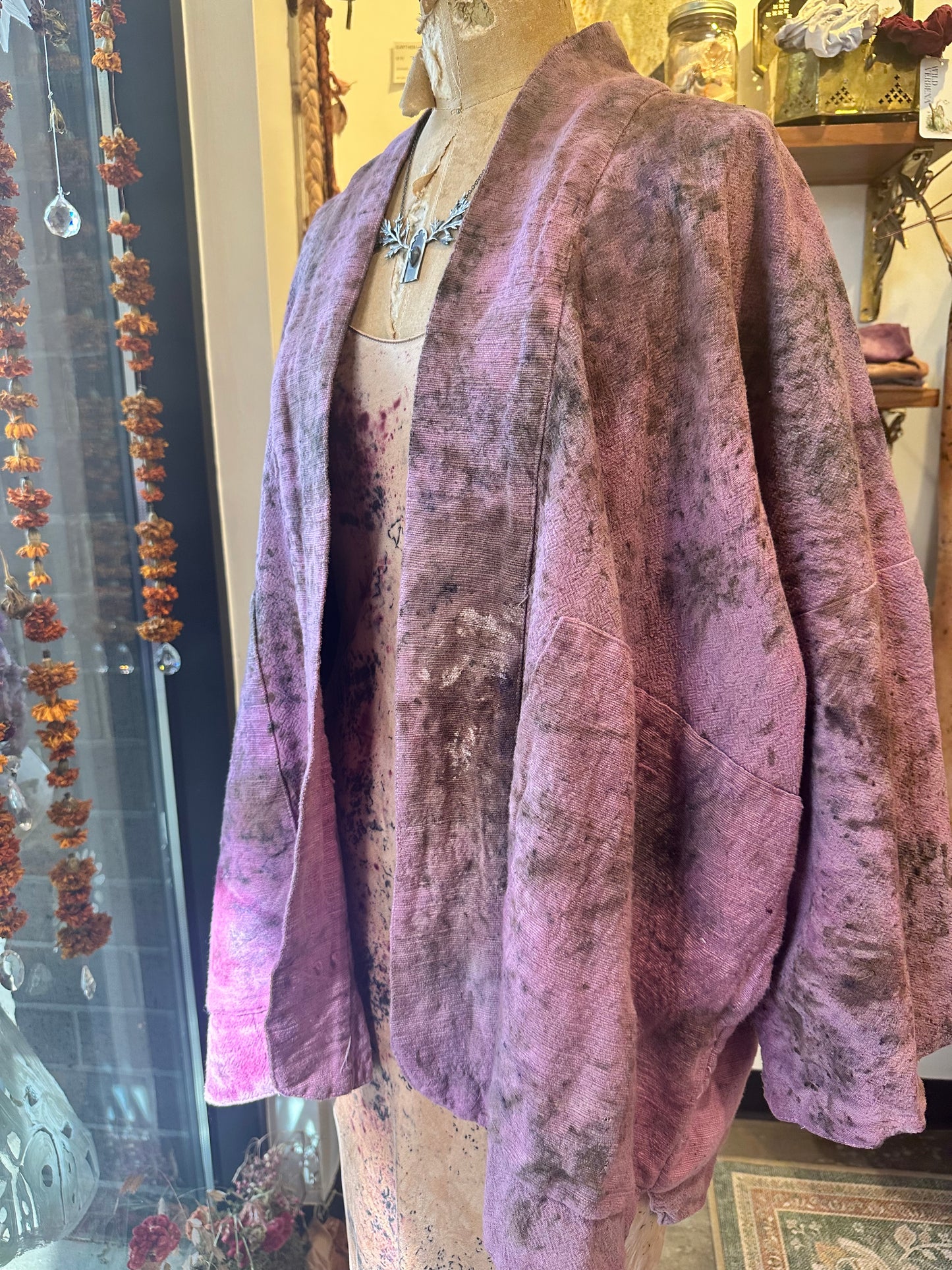 Hand woven kimono jacket - inner power
