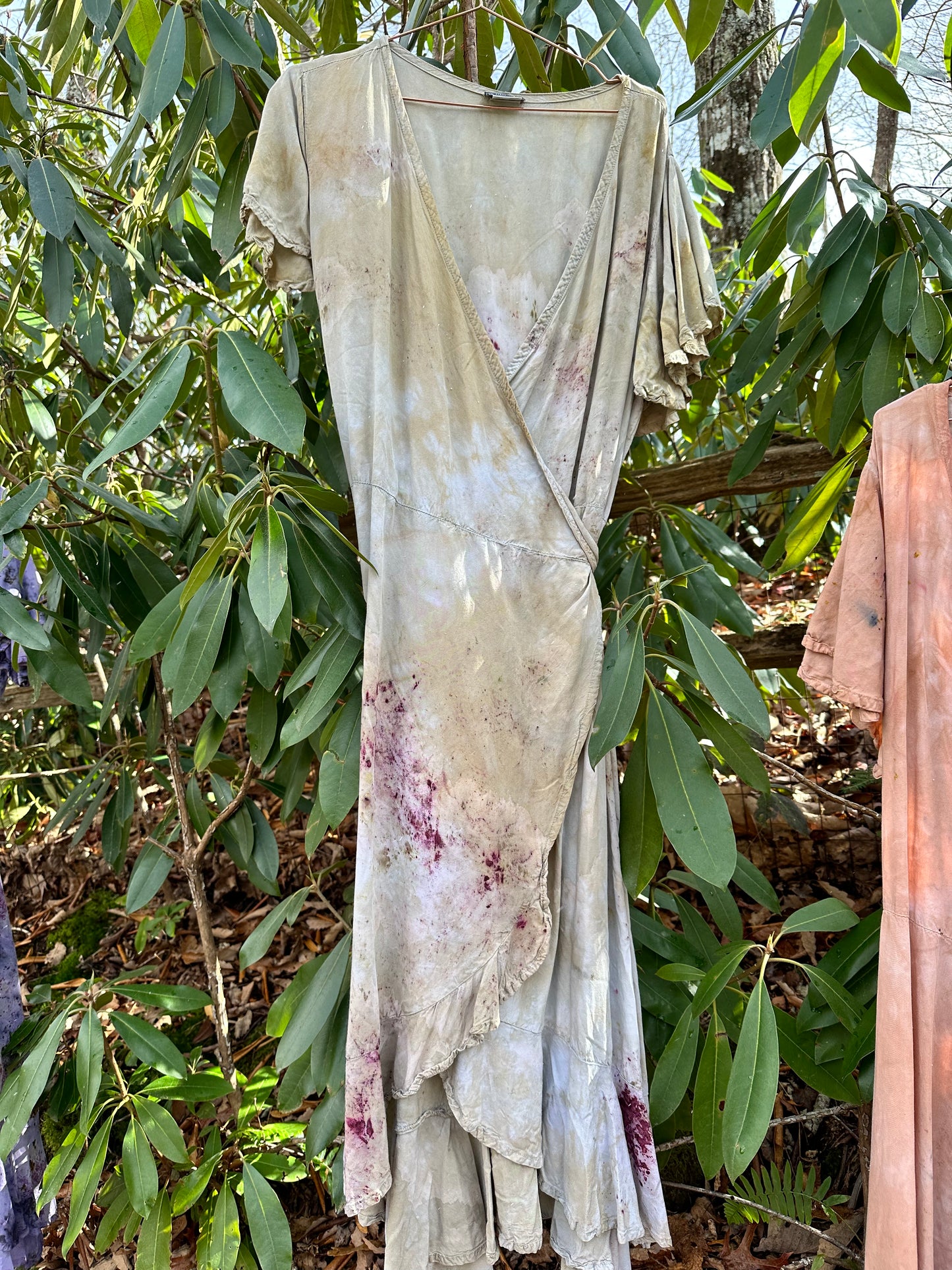 Wrap dress - moss & ferns