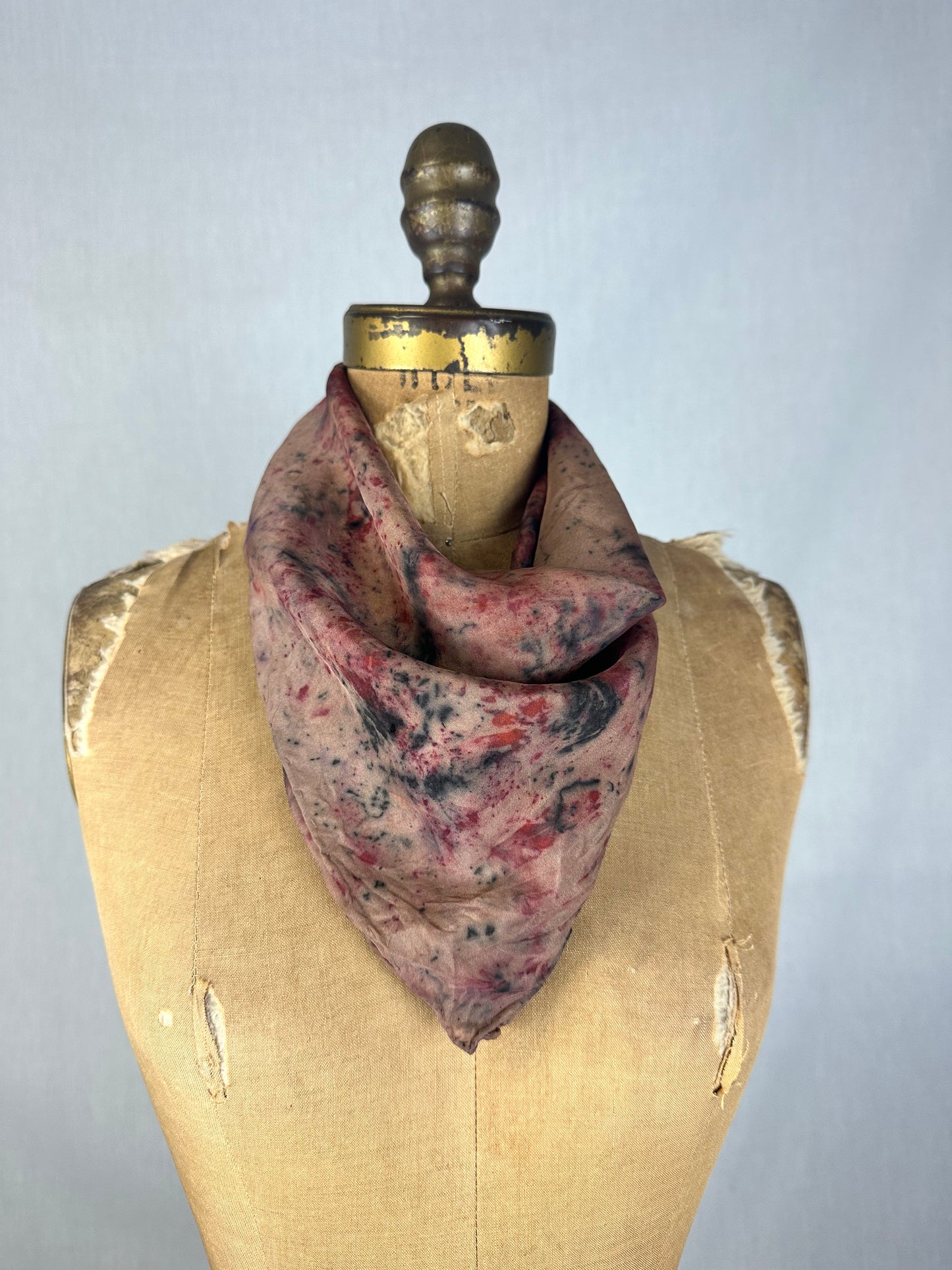 Silk bandana/ altar cloth- rooted voice