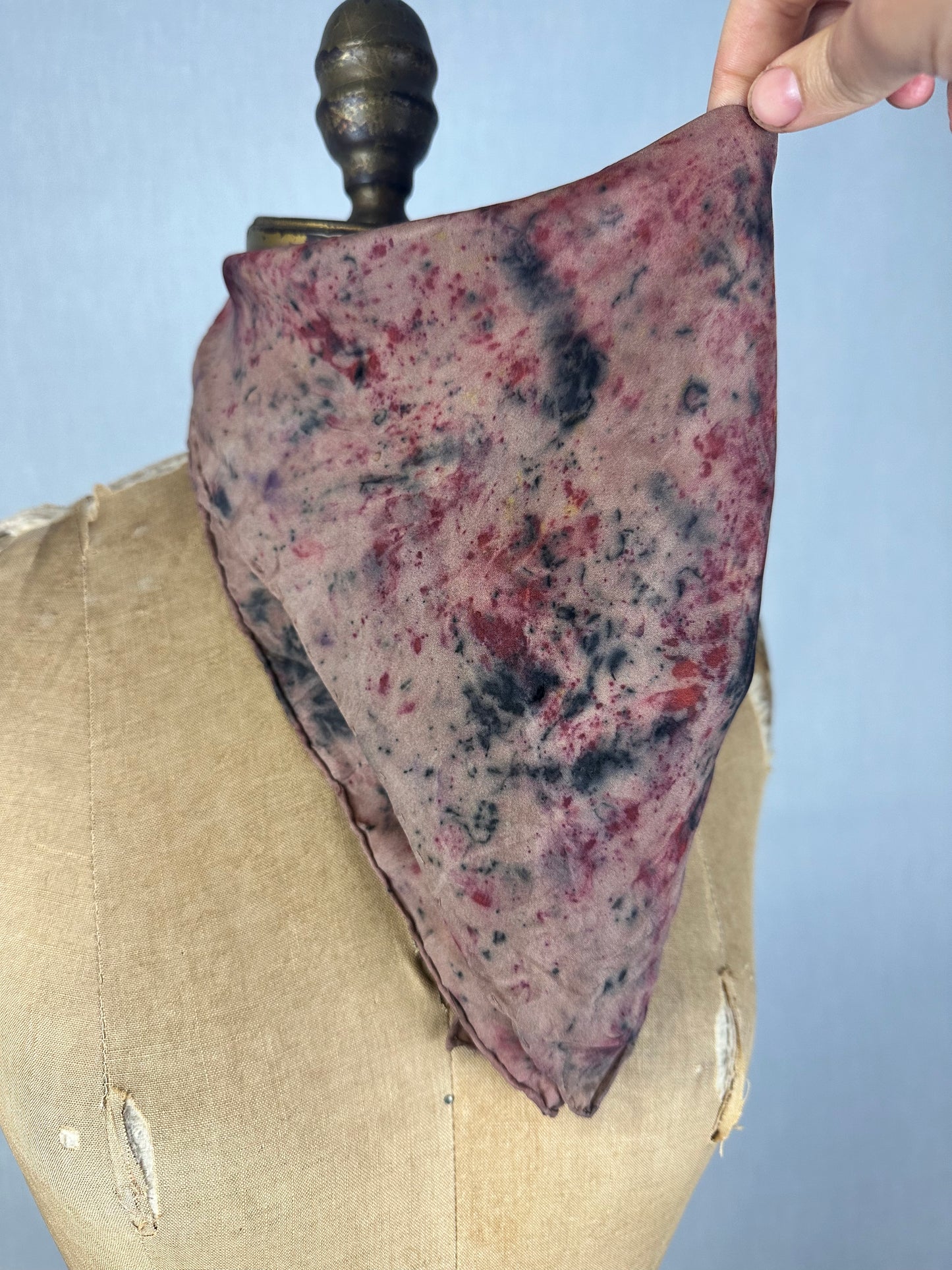 Silk bandana/ altar cloth- rooted voice