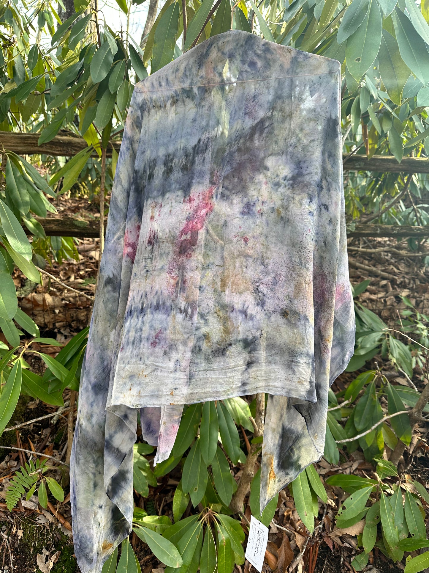 Silk chiffon sarong / shawl -bird song