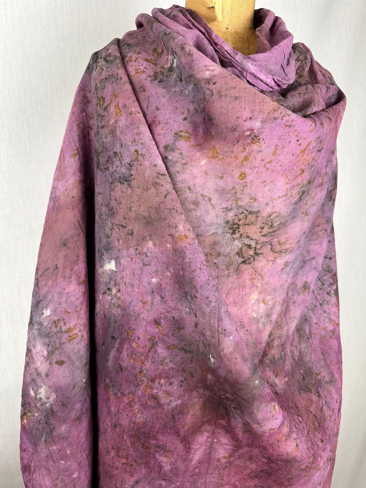 Organic cotton shawl XL - Bell through the night