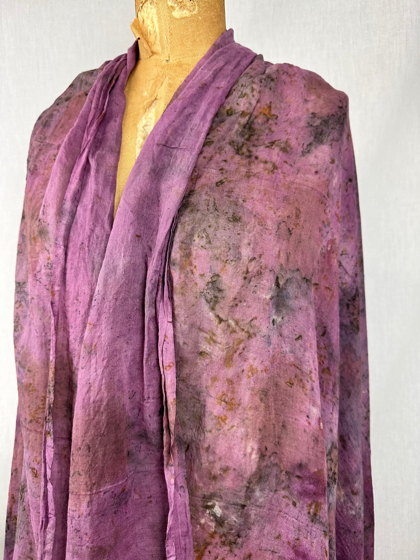 Organic cotton shawl XL - Bell through the night