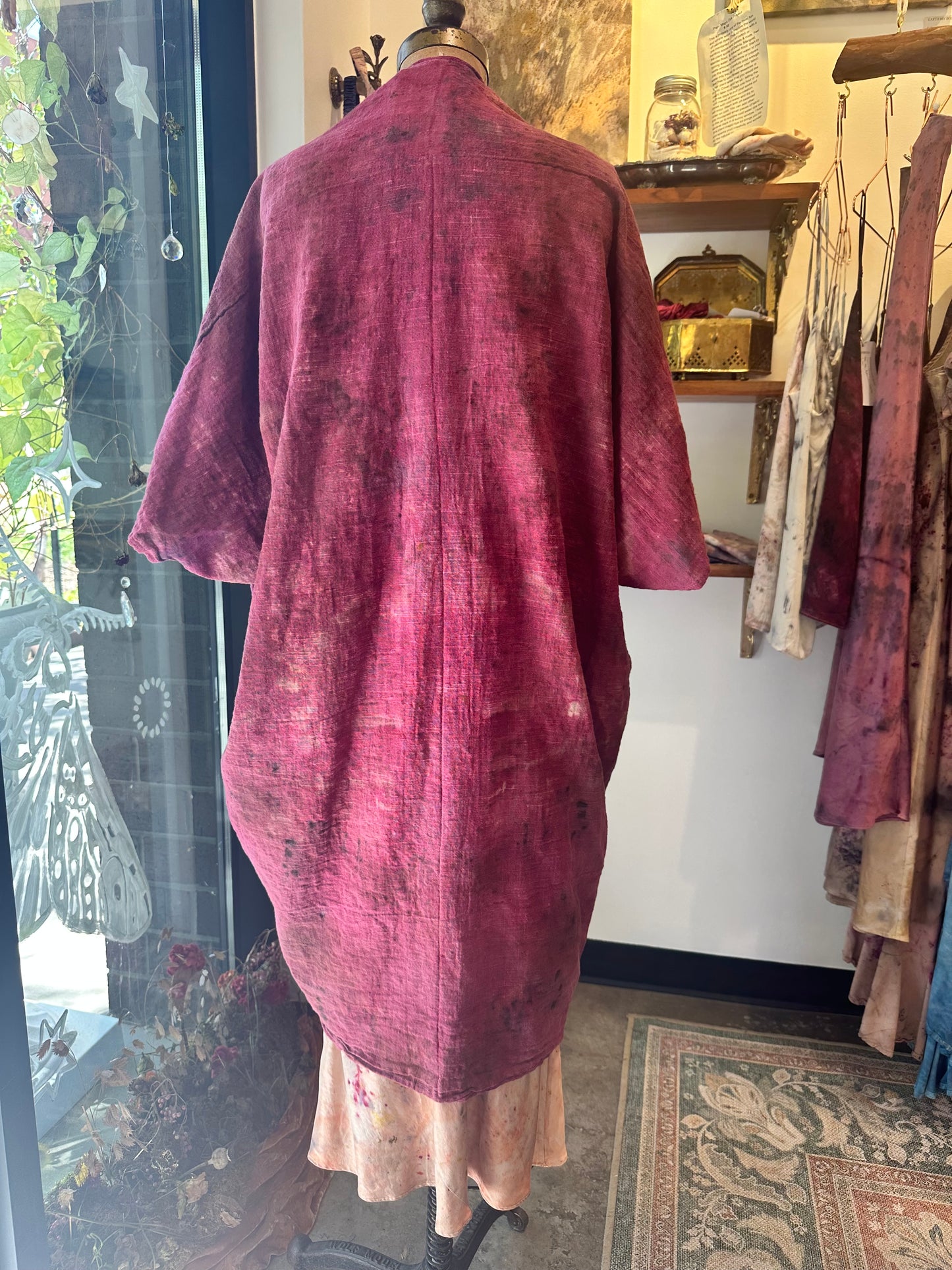 Organic cotton cocoon jacket- cracked open