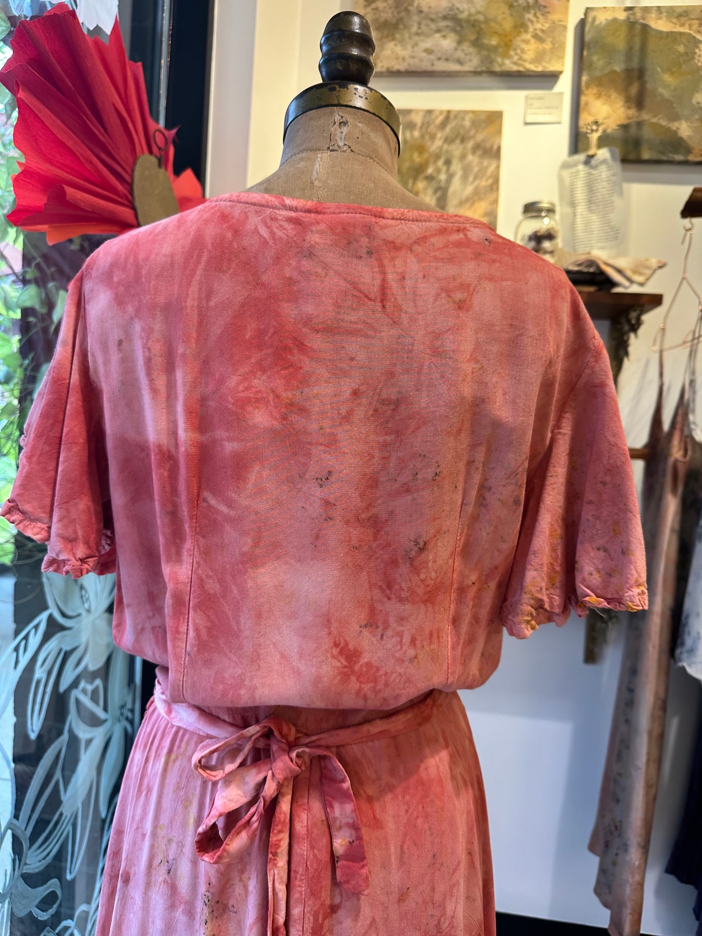 Wrap dress - rose super