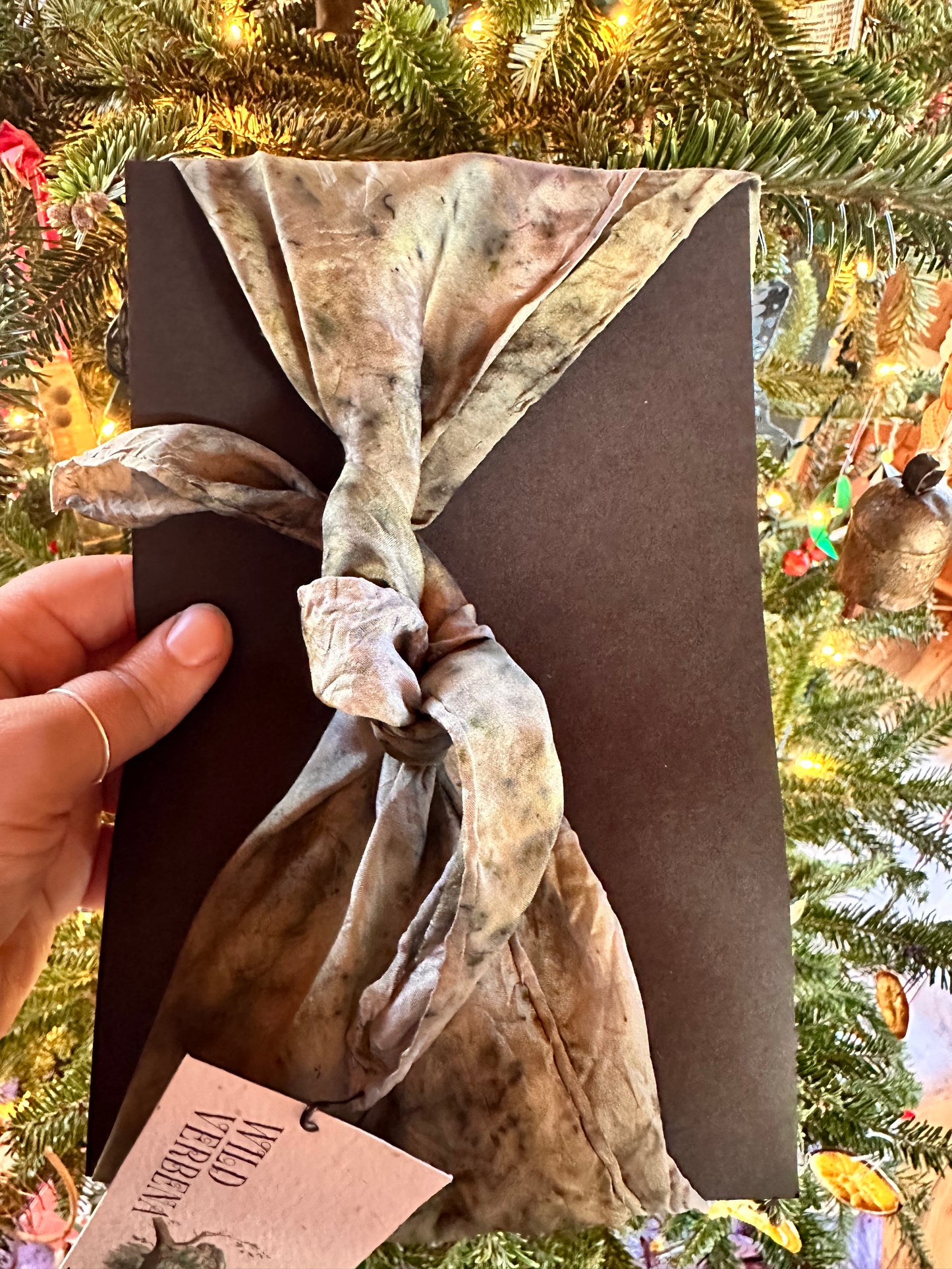 Silk bandana/ altar cloth - water rushing forward