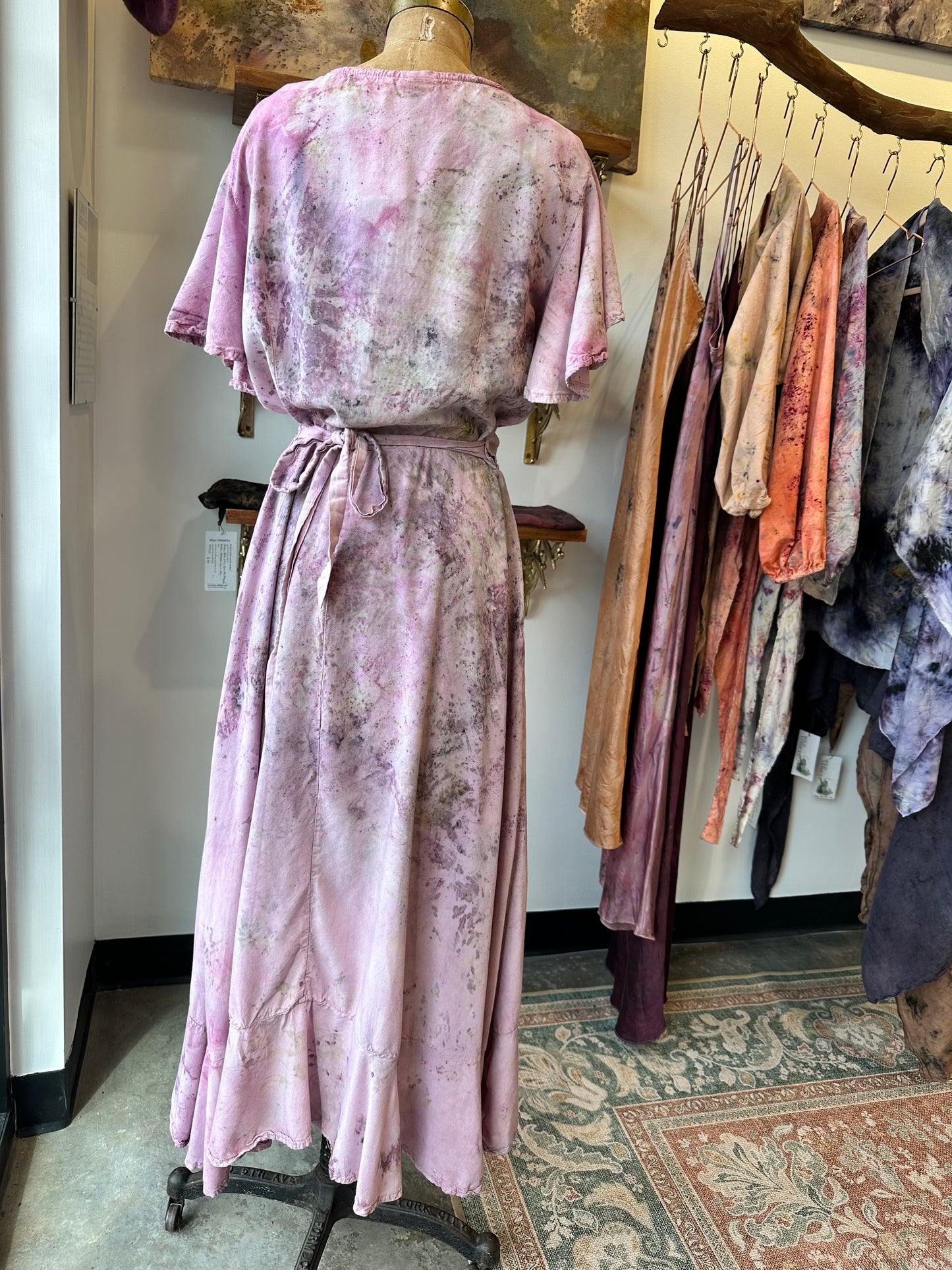 Wrap dress - soft heart space