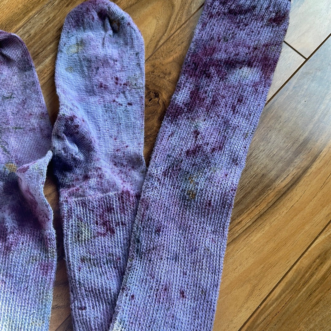 Cotton thigh high socks