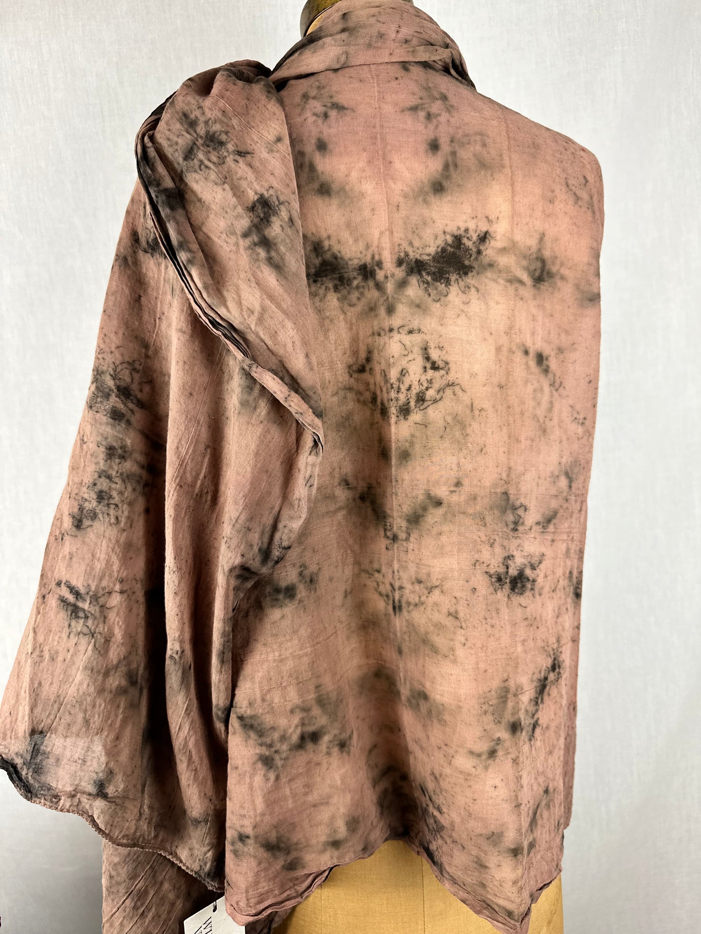 Organic cotton shawl XL- Deep root/ Rise high
