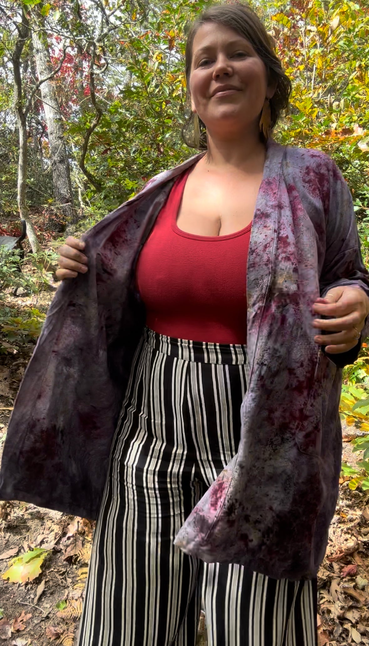 Raw silk jacket - otherworldly