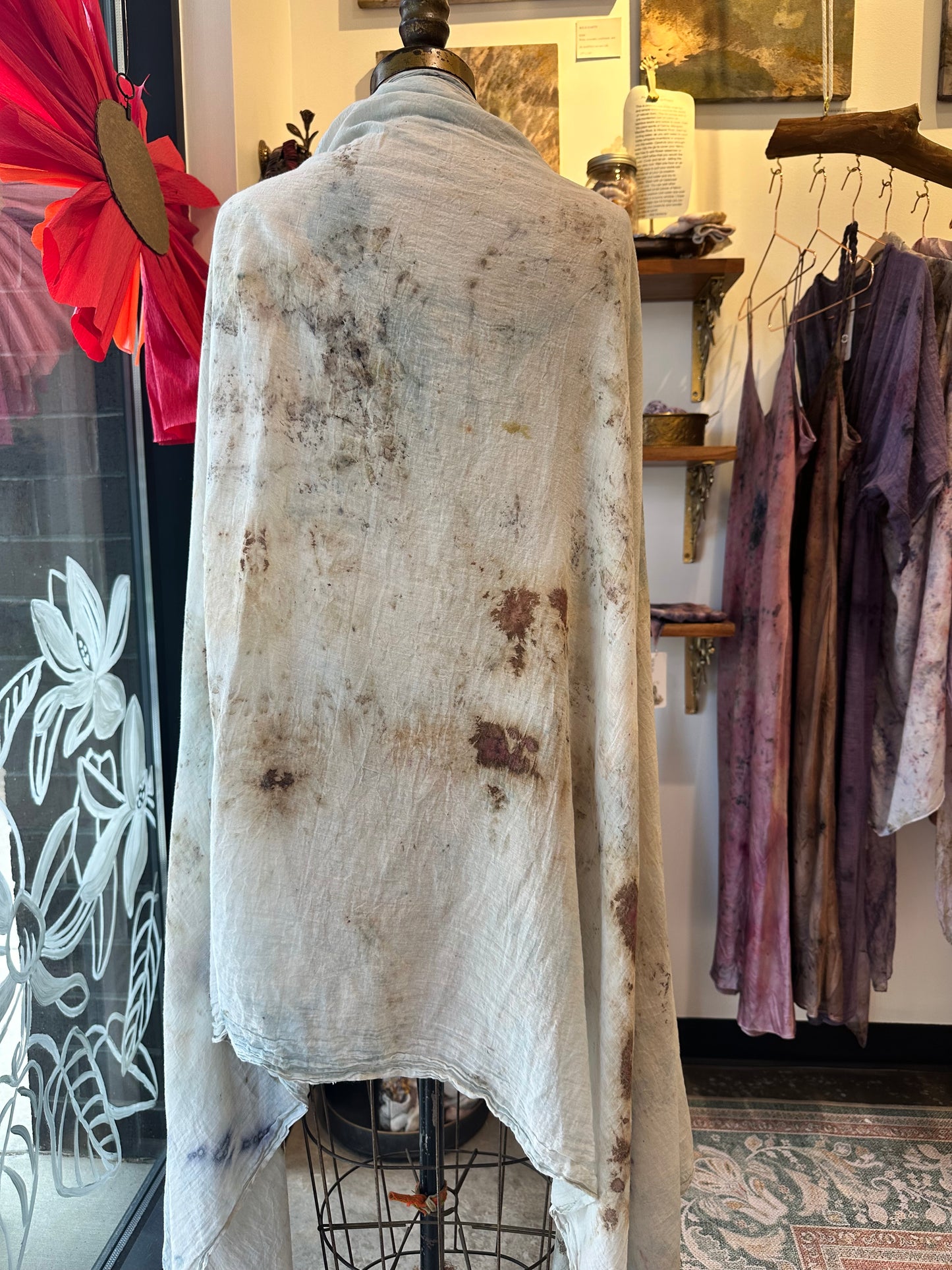 XL organic cotton shawl