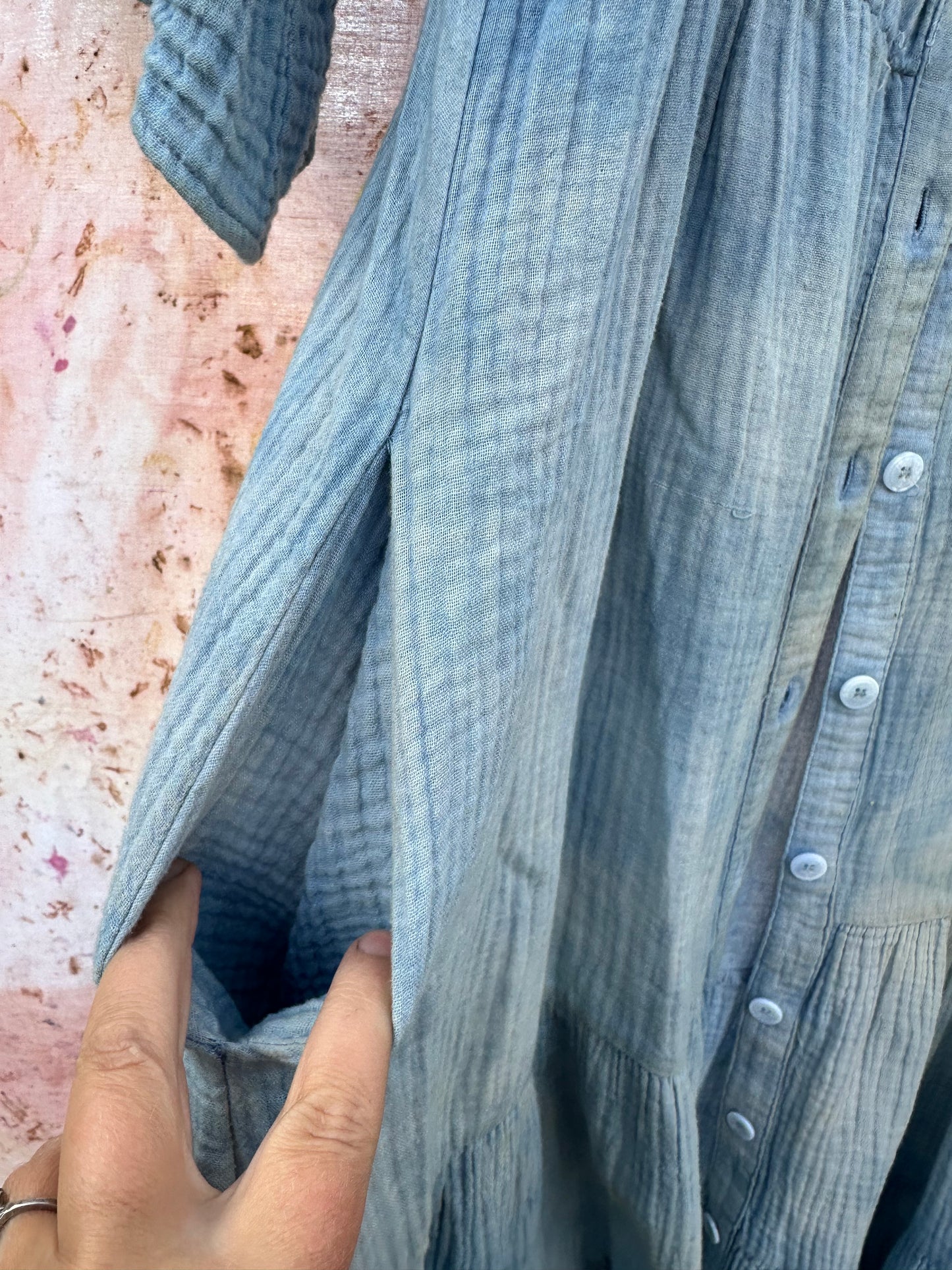 Cotton button up dress