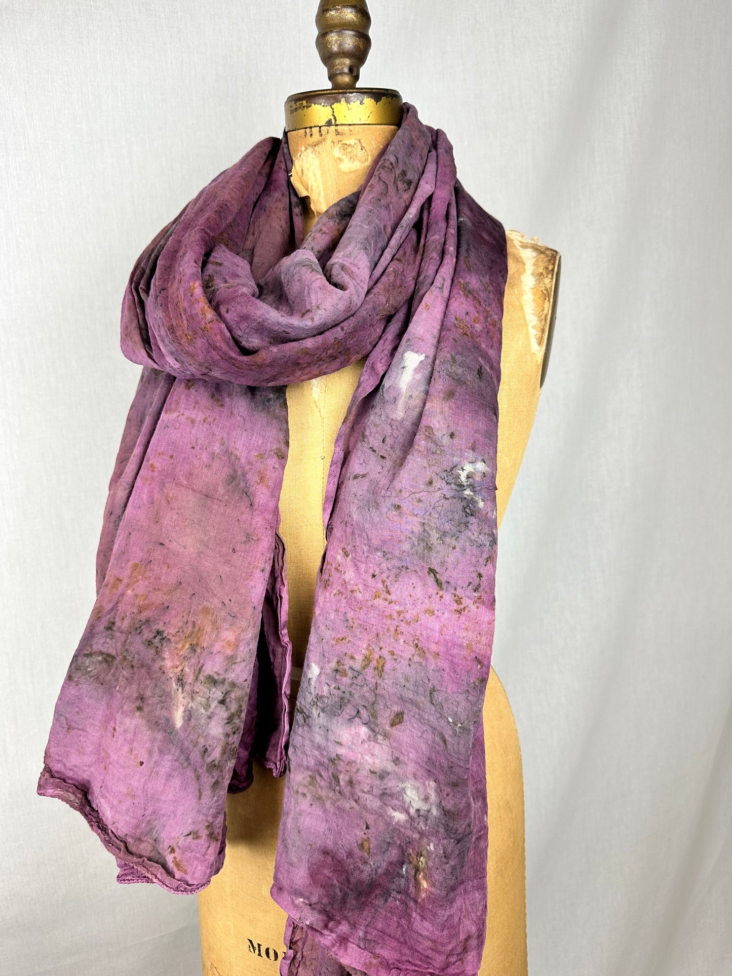 Organic cotton shawl XL - Bell through the night