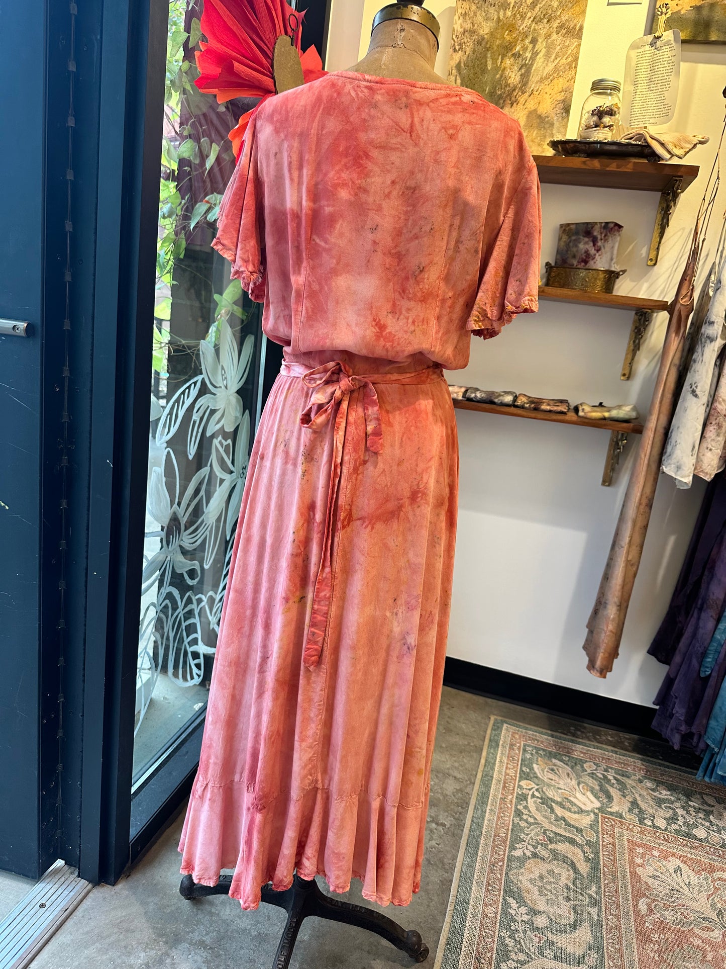 Wrap dress - rose super