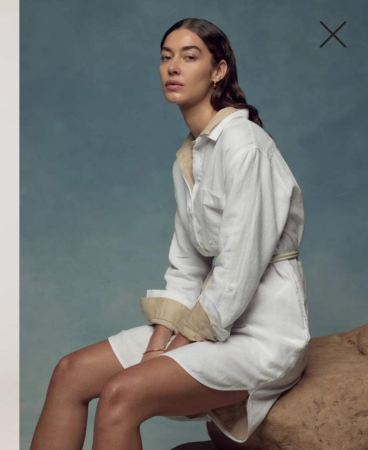 Linen tunic - sunset