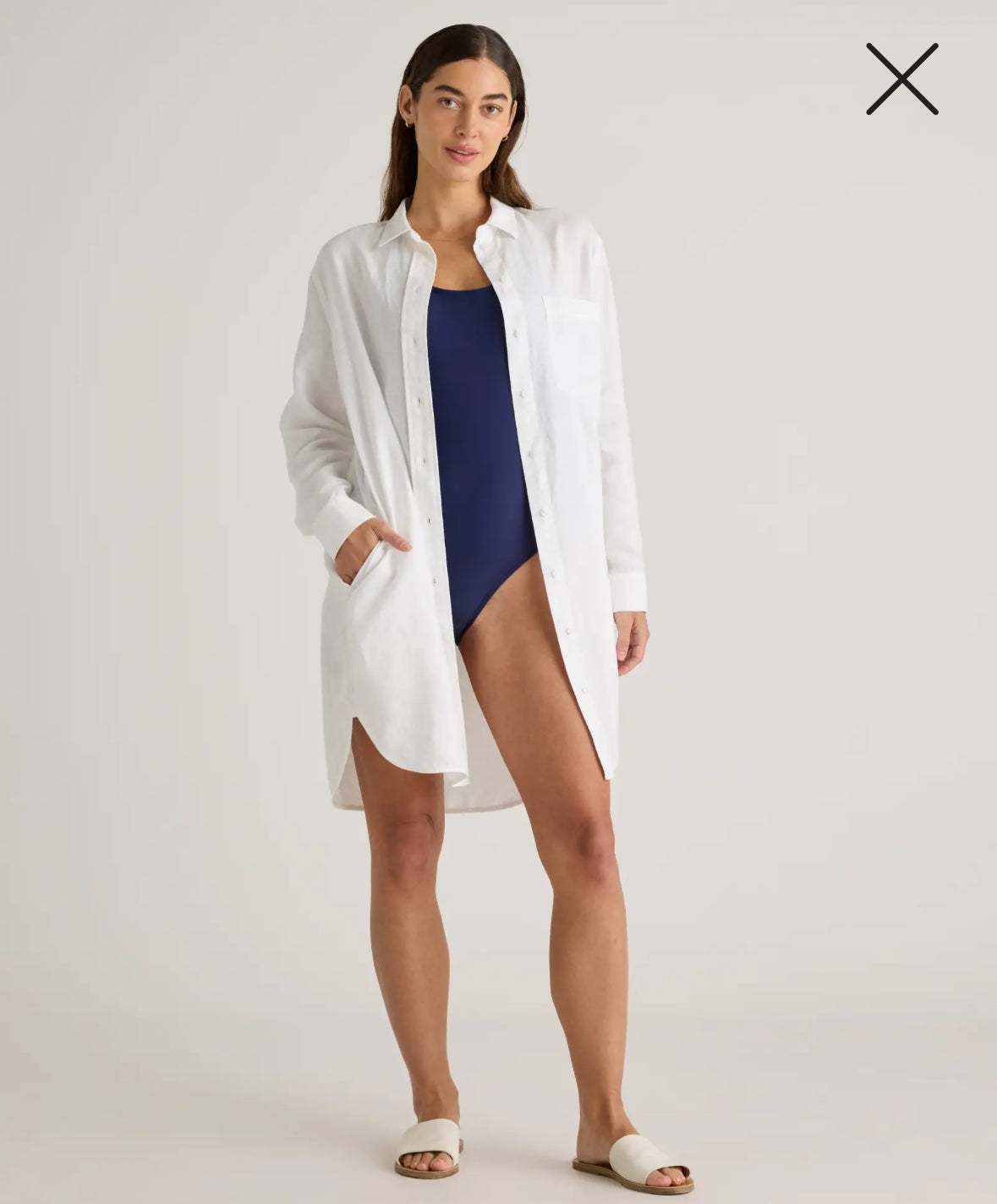 Linen tunic - sunset