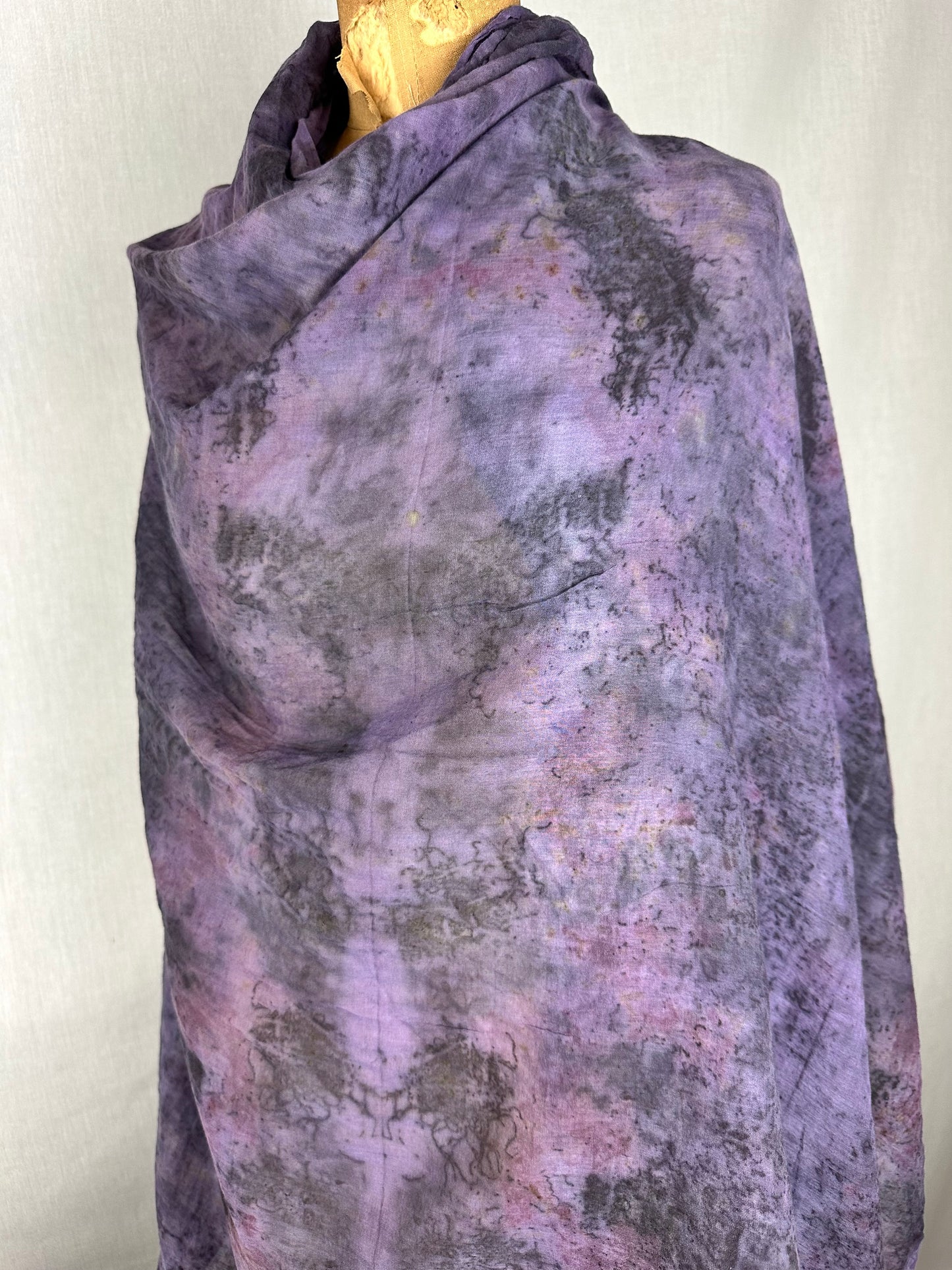 Organic cotton shawl XL - cosmic pulse