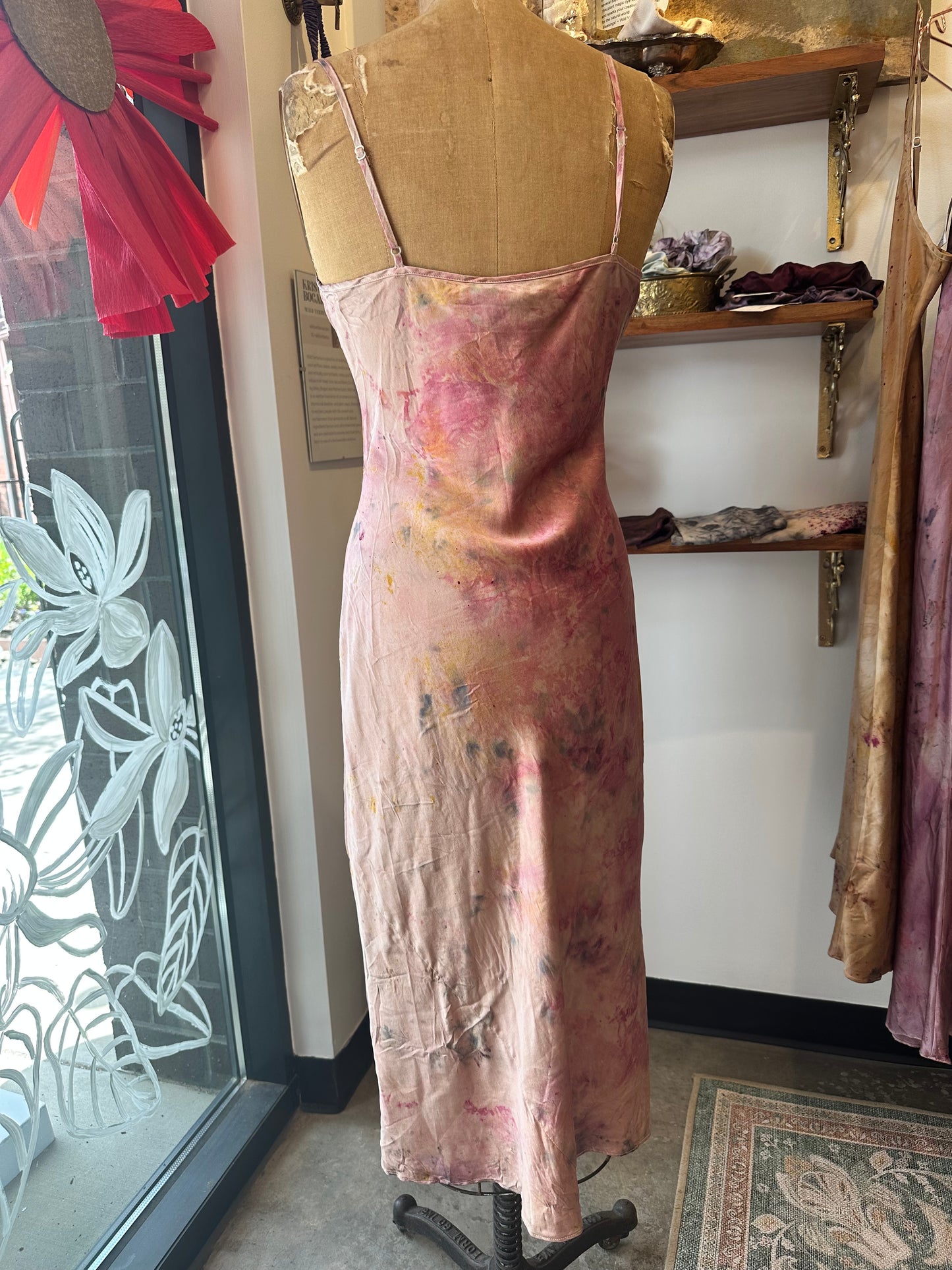 Silk slip dress - full bloom