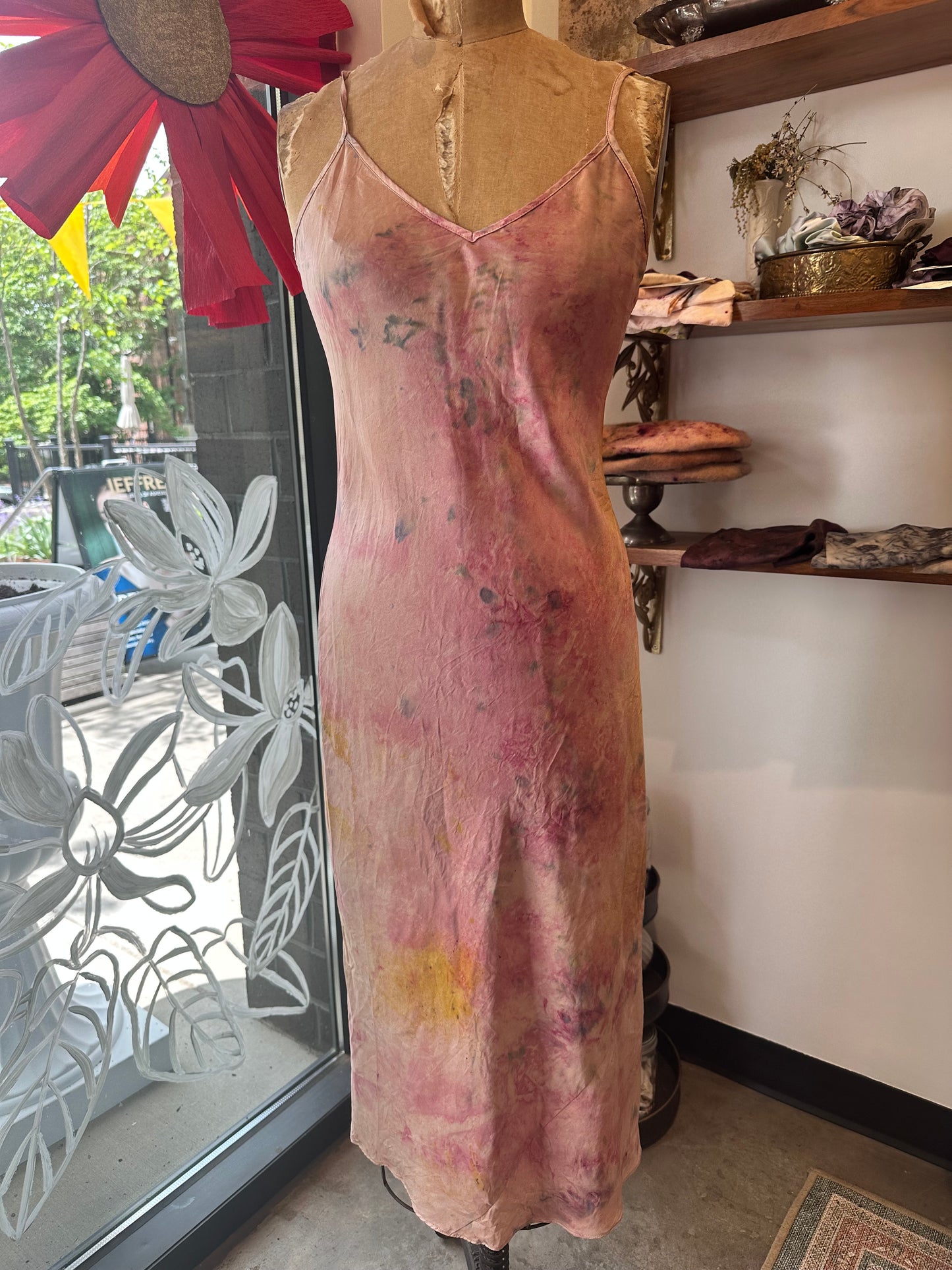 Silk slip dress - full bloom
