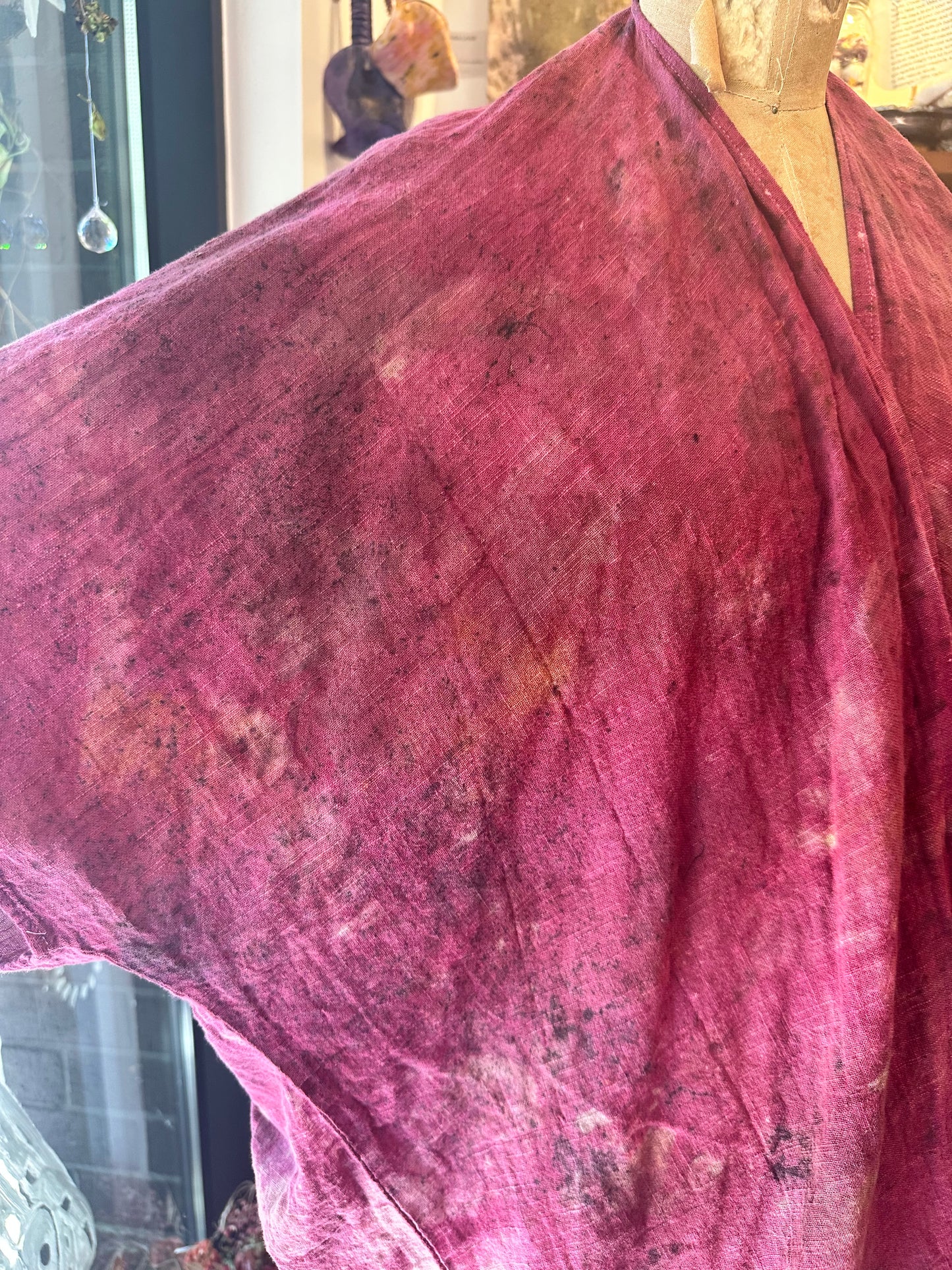 Organic cotton cocoon jacket- cracked open