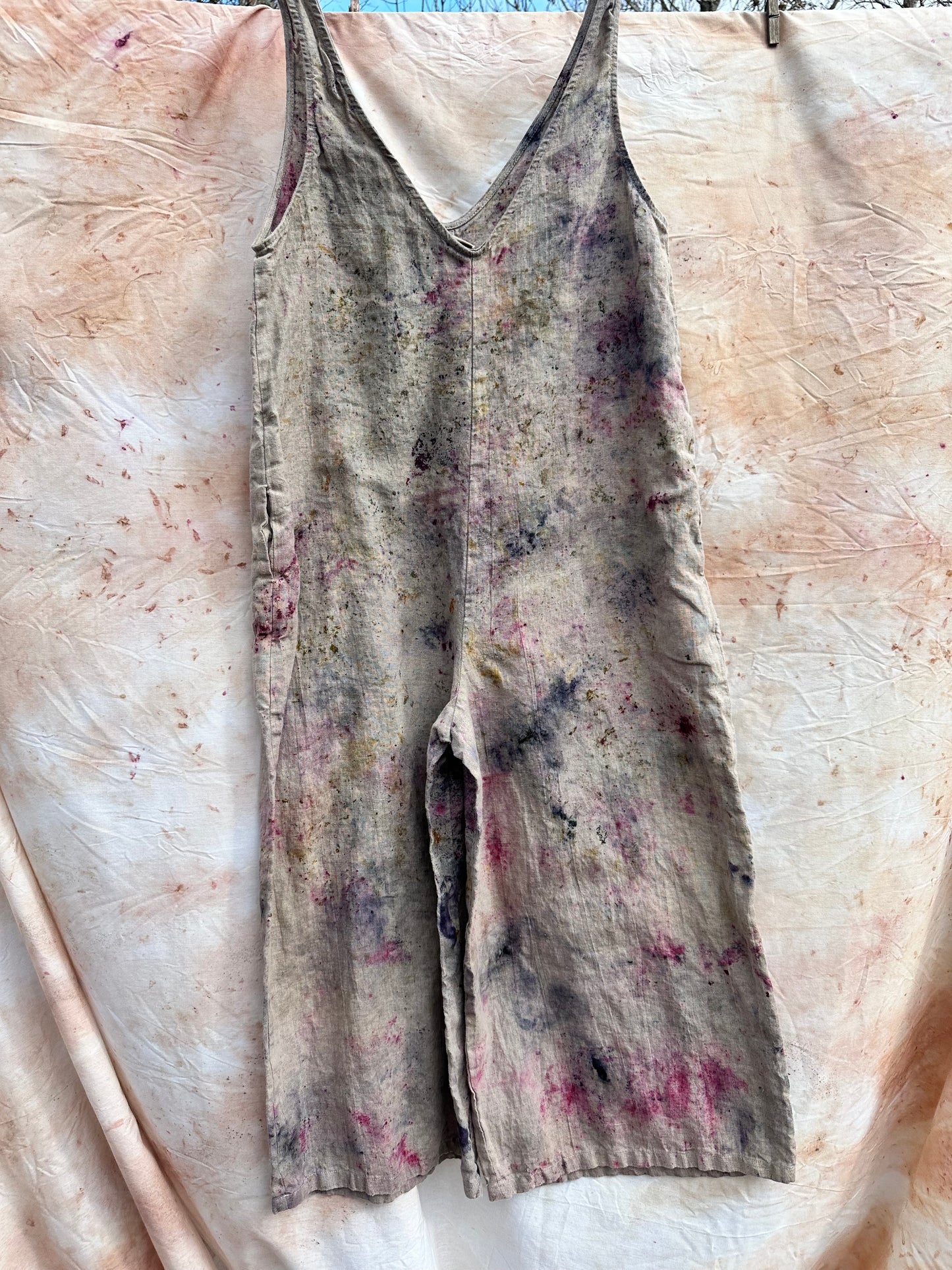 Linen jumpsuit- aster