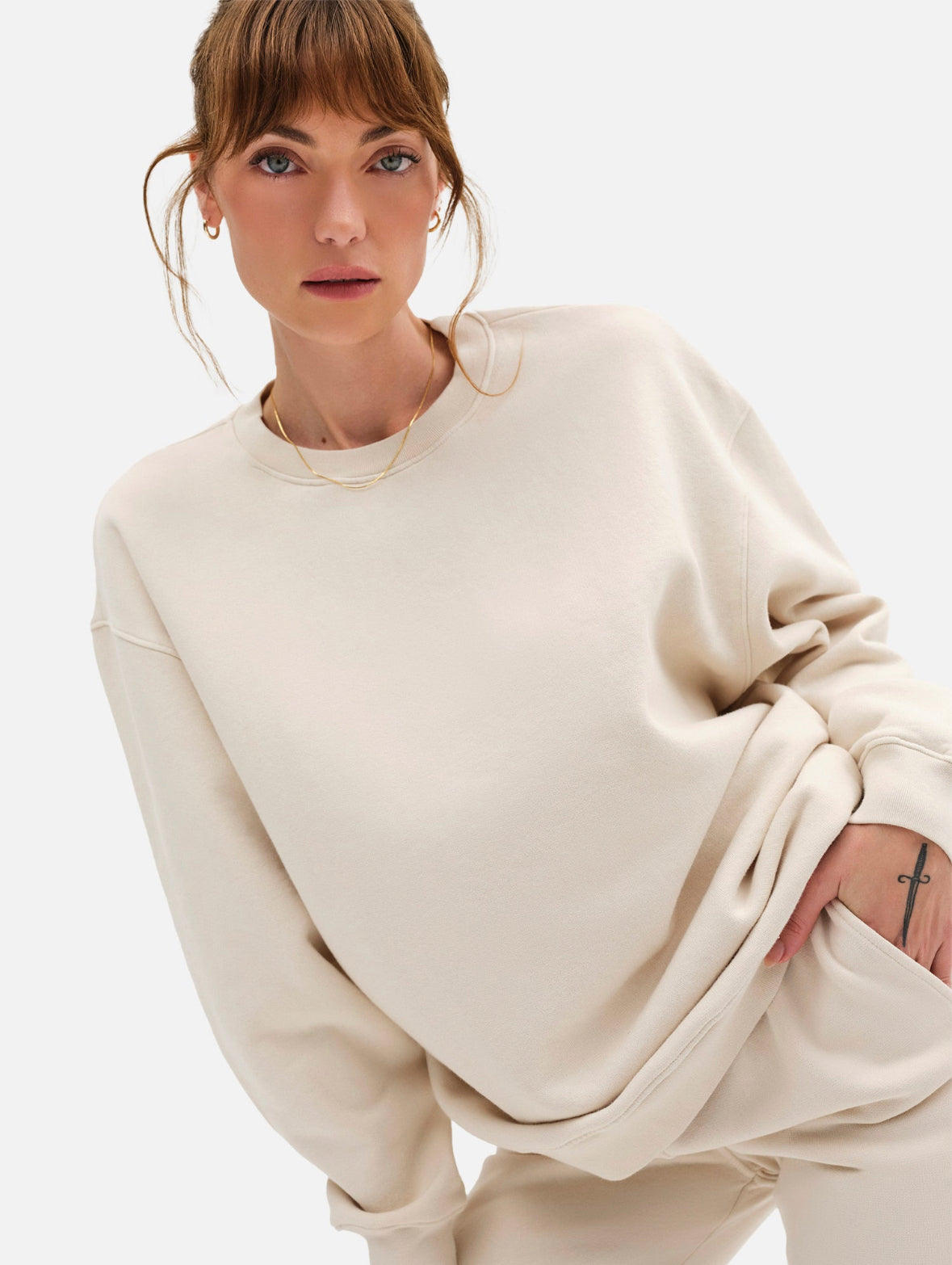Organic cotton cozy sweatshirt