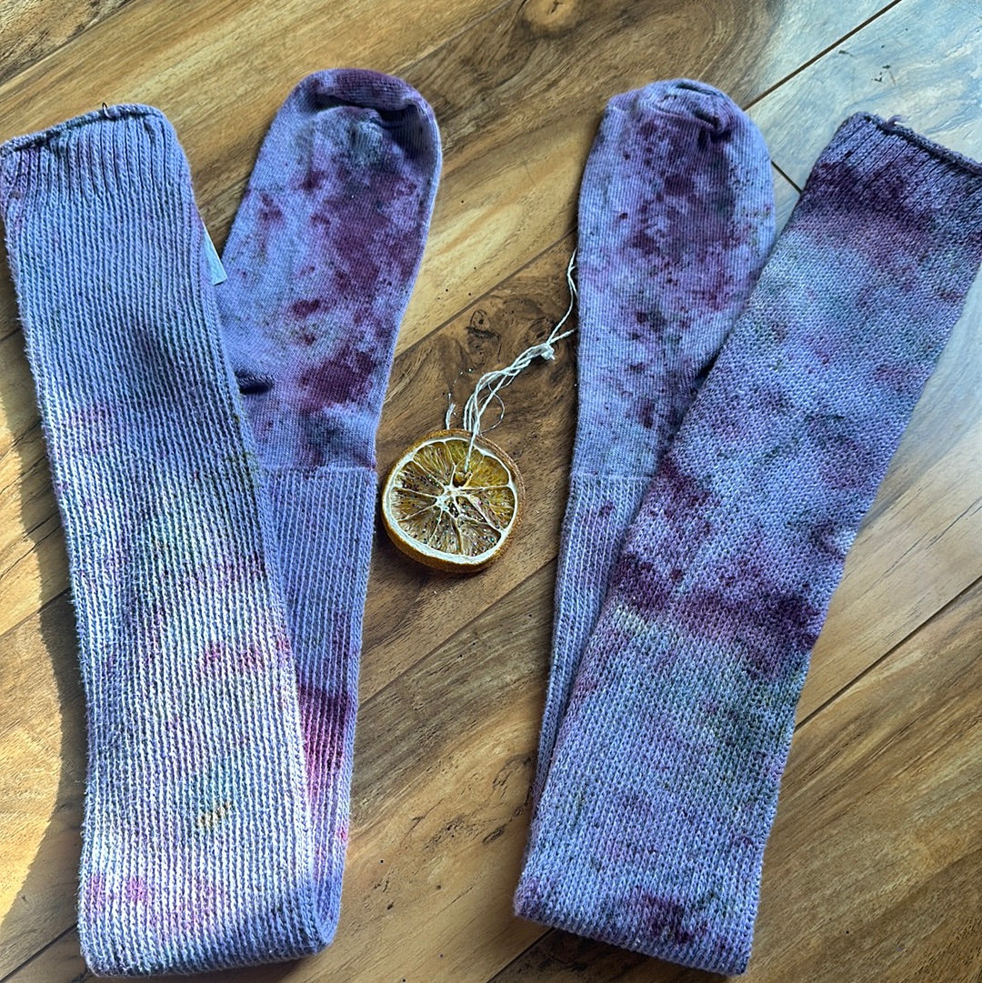 Cotton thigh, high socks