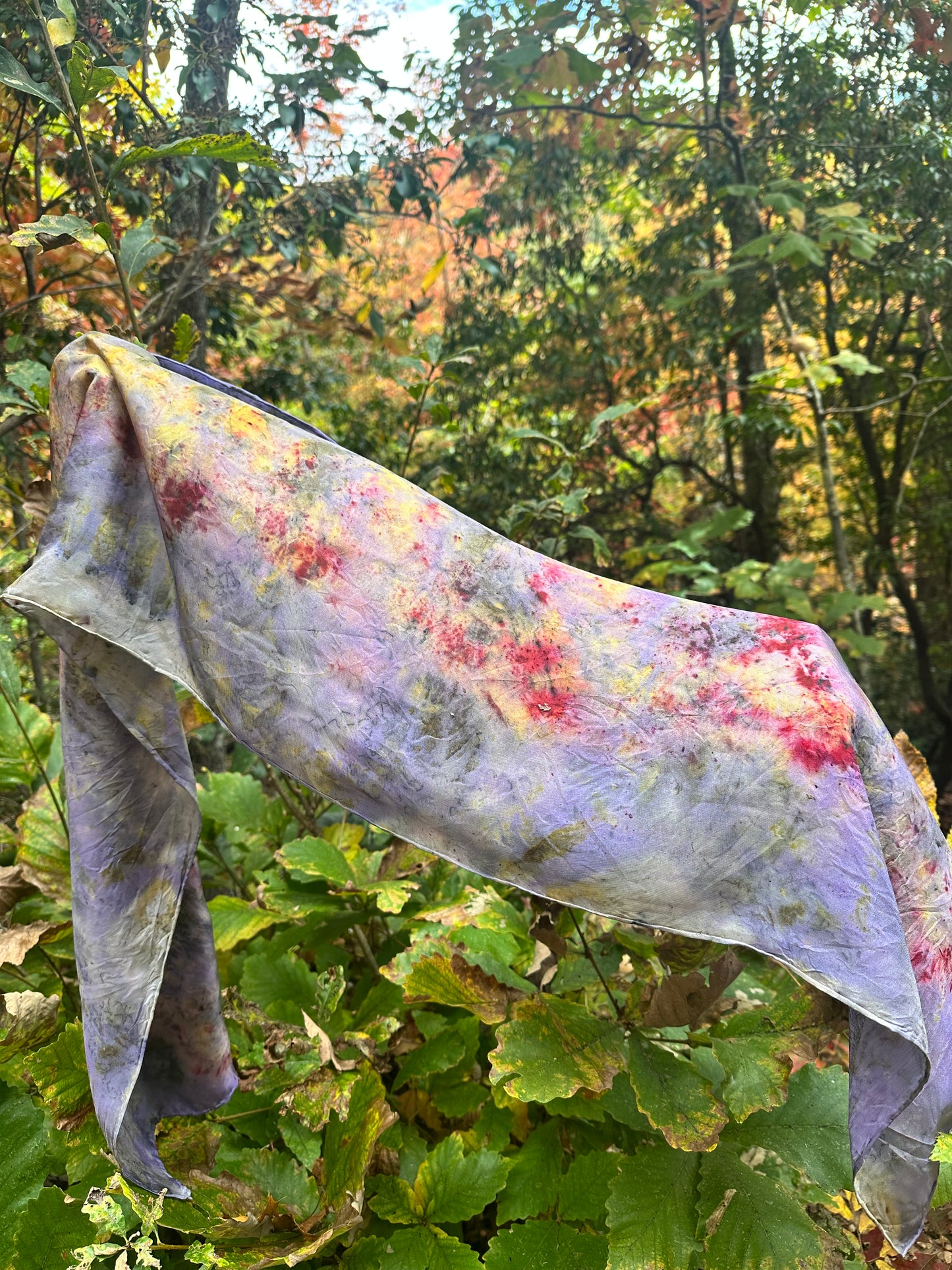 Silk scarf - calling the ancestors