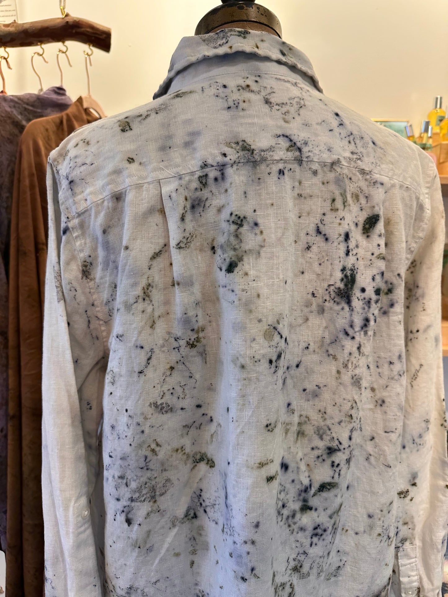 Linen shirt dress - bloom full