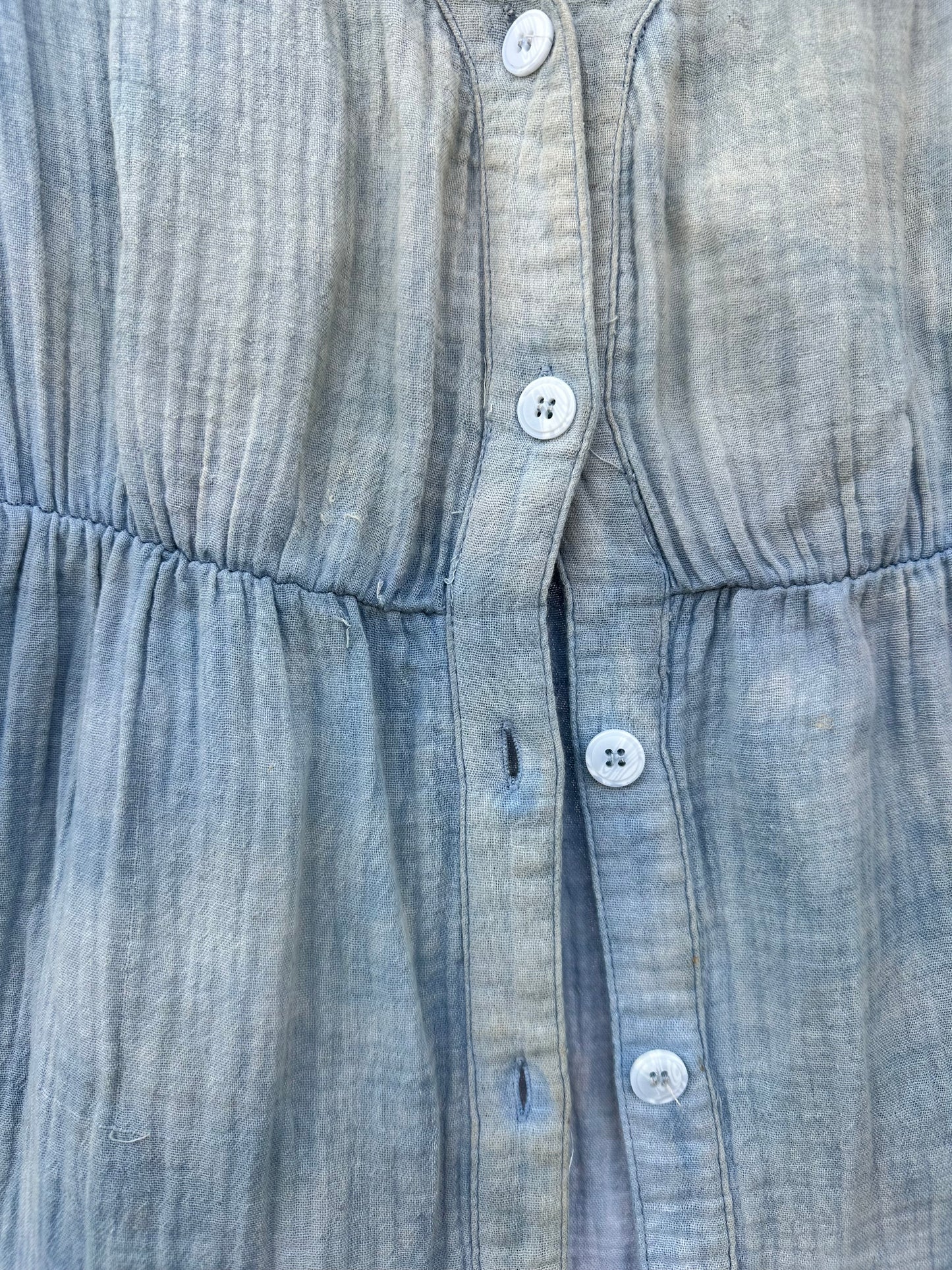 Cotton button up dress